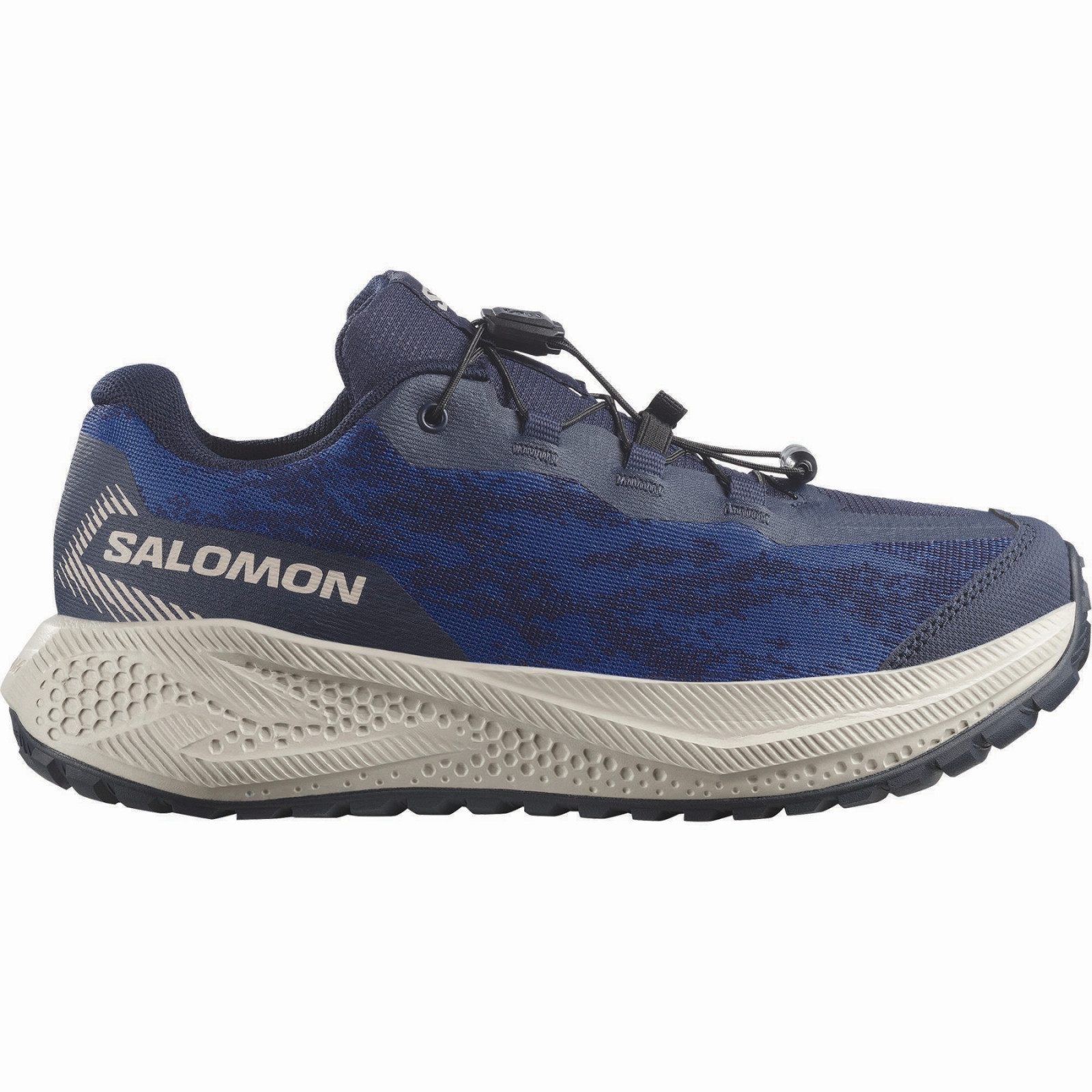 Buty dziecięce Salomon Aero Grvl Wp J Maritime Blue-Silver Cloud-Bluing Rozmiar butów (UE): 34 / Kolor: ciemnoniebieski