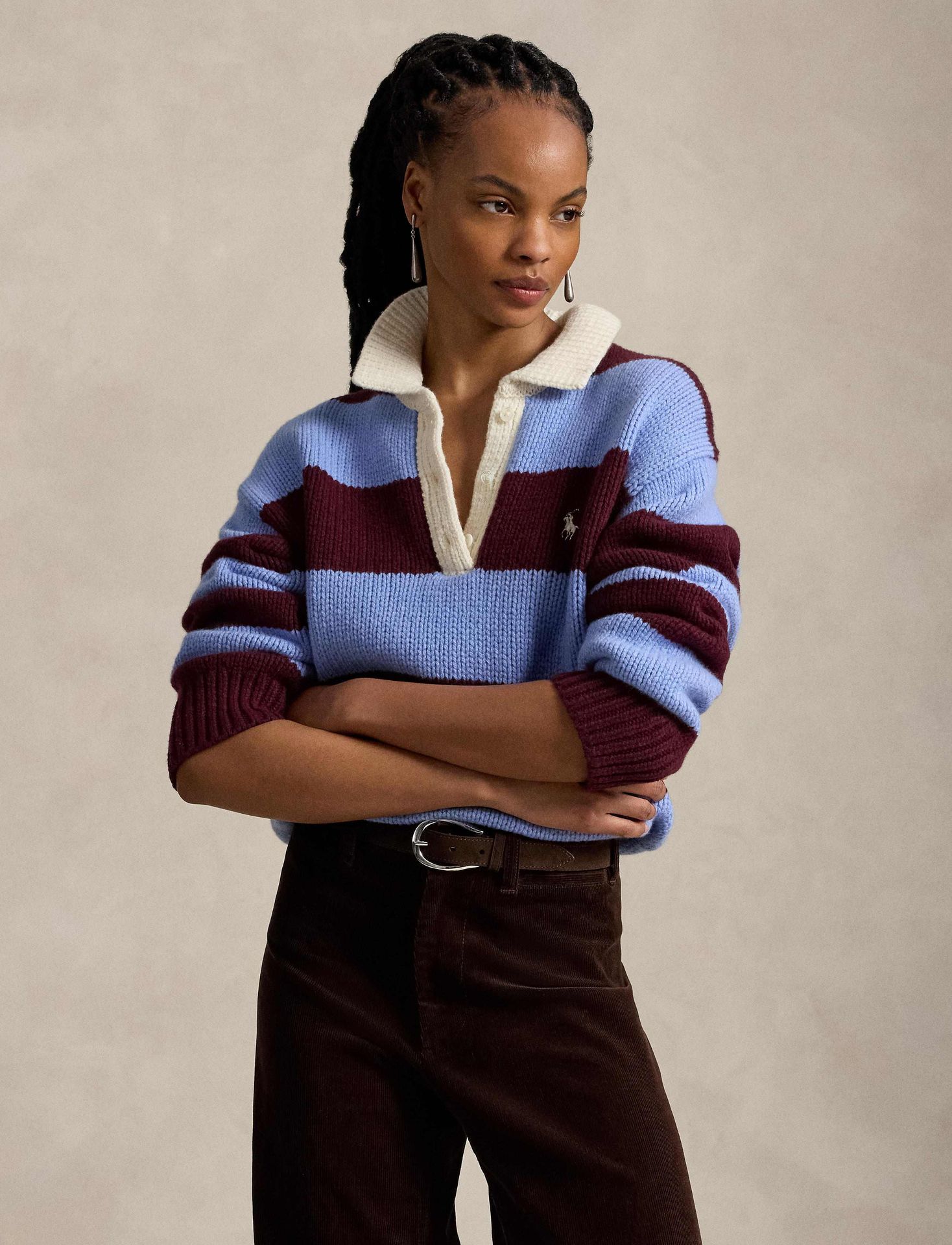 POLO RALPH LAUREN Wełniany sweter Rugby Relaxed fit