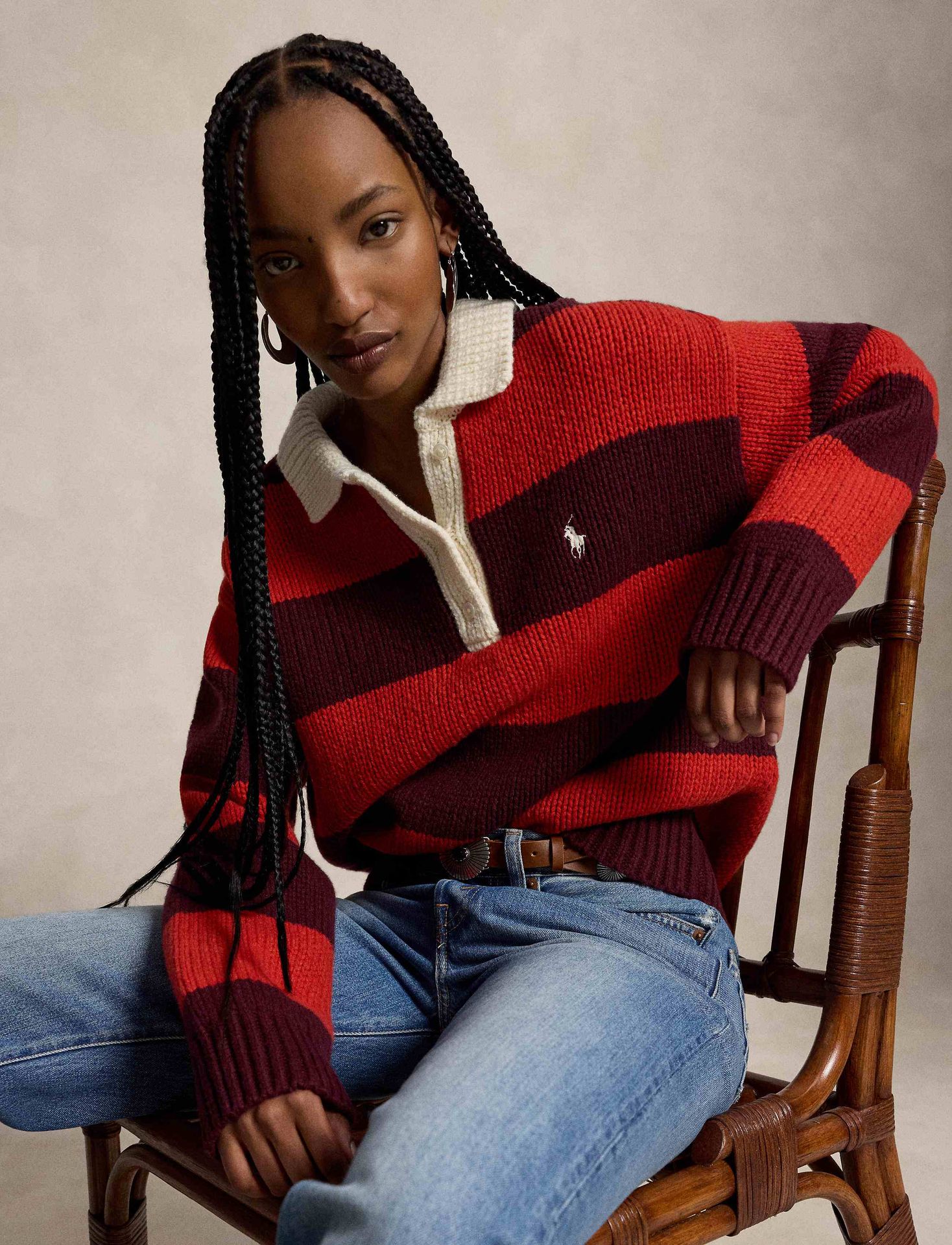 POLO RALPH LAUREN Wełniany sweter Rugby Relaxed fit