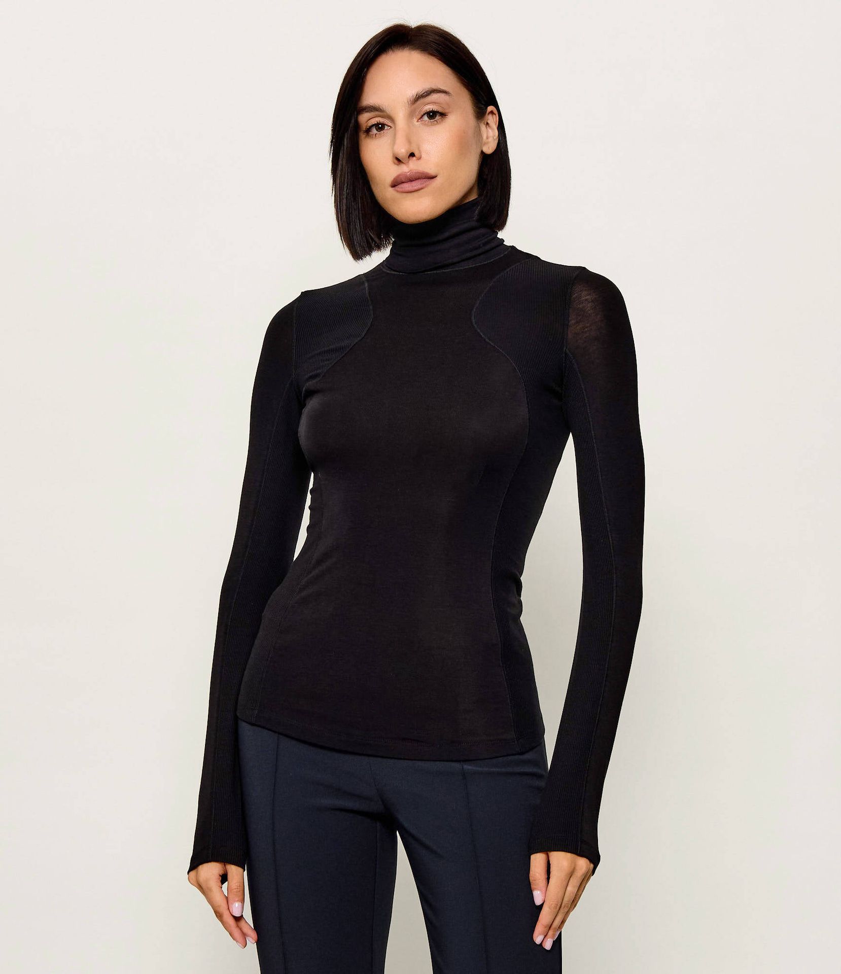 Elisabetta Franchi Golf Slim Fit z dodatkiem wełny