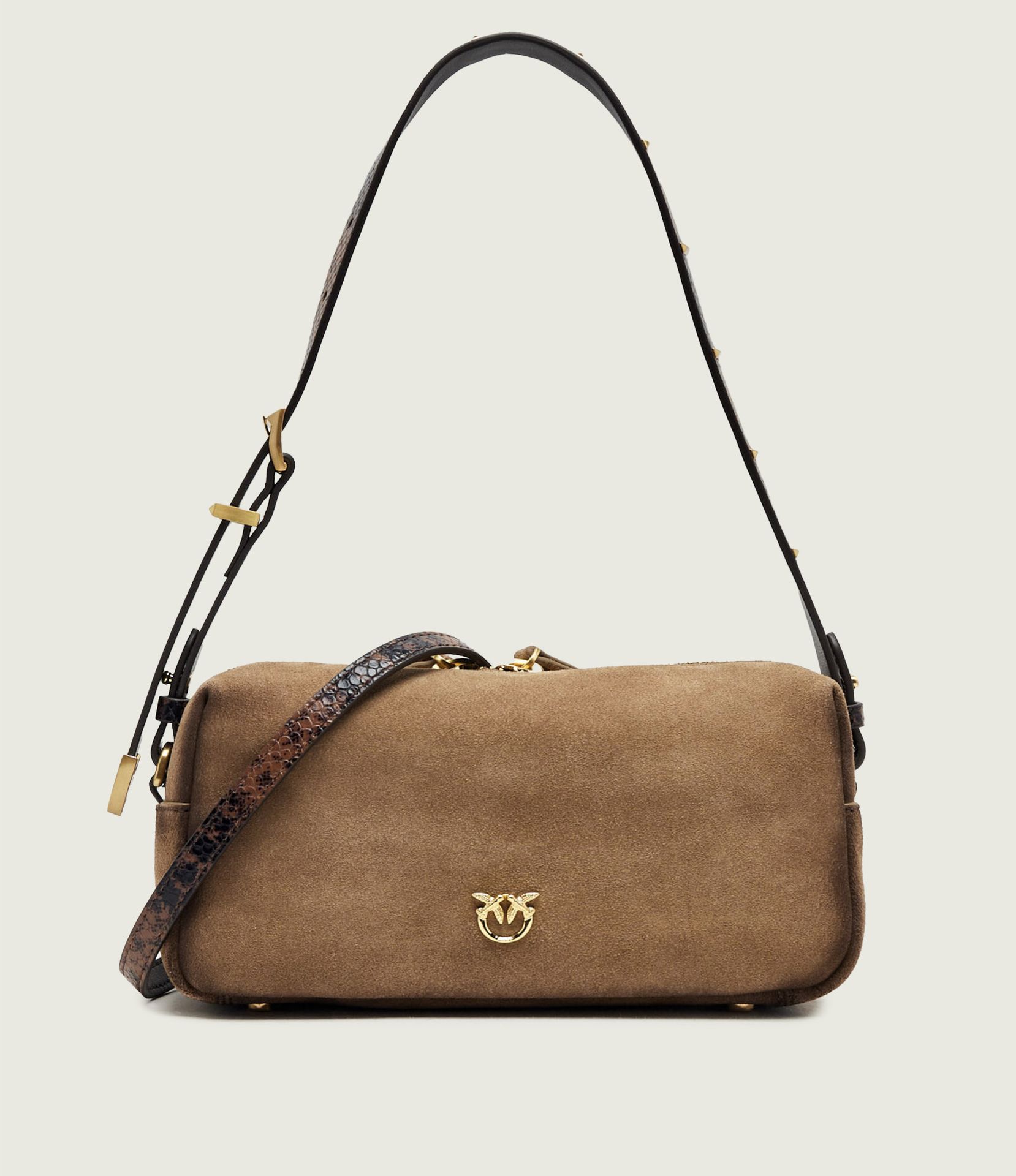 Pinko Torebka na ramię Bauletto Trittico Mini zamsz