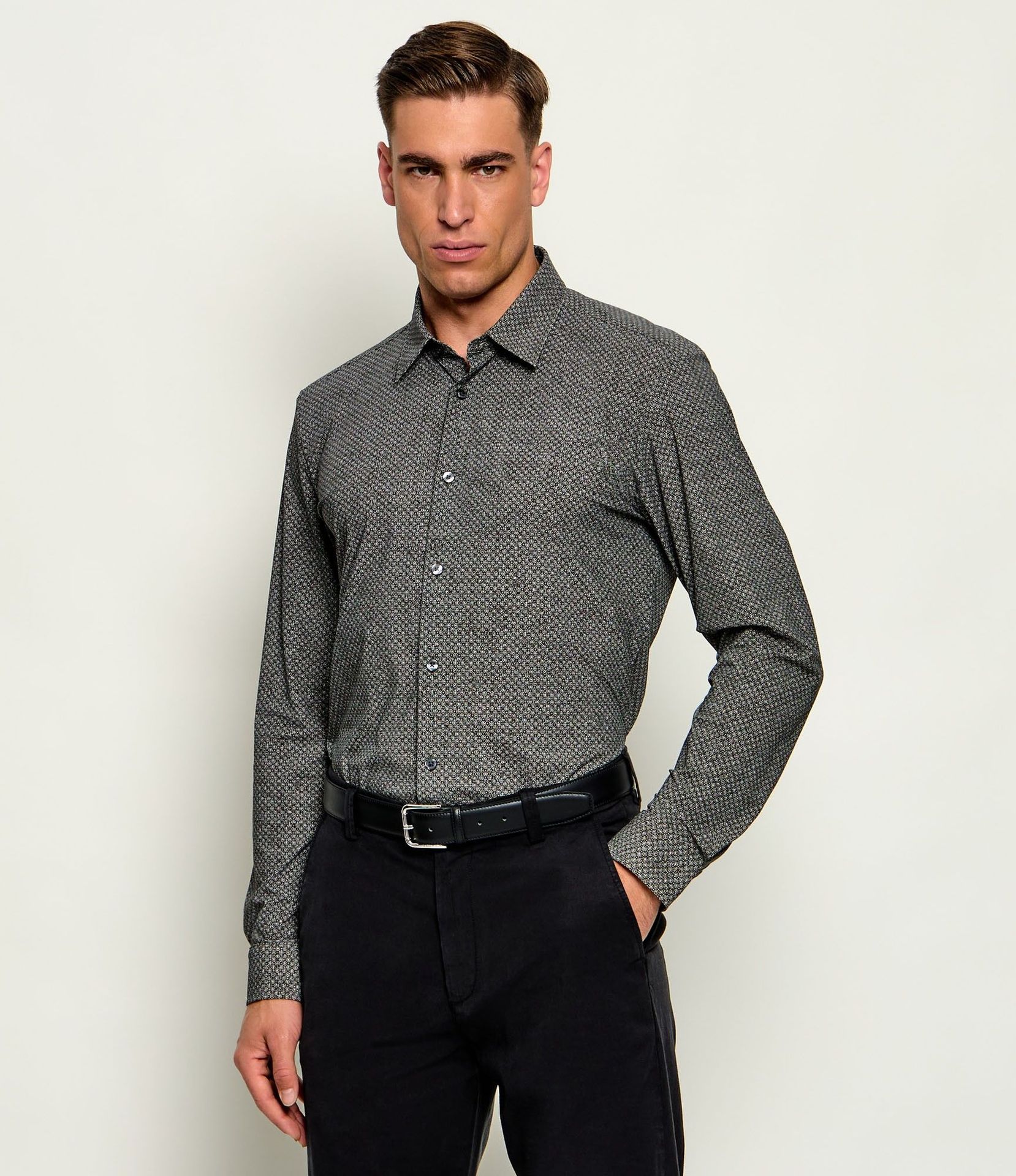BOSS BLACK Koszula P-Roan-k-f-263 Slim Fit