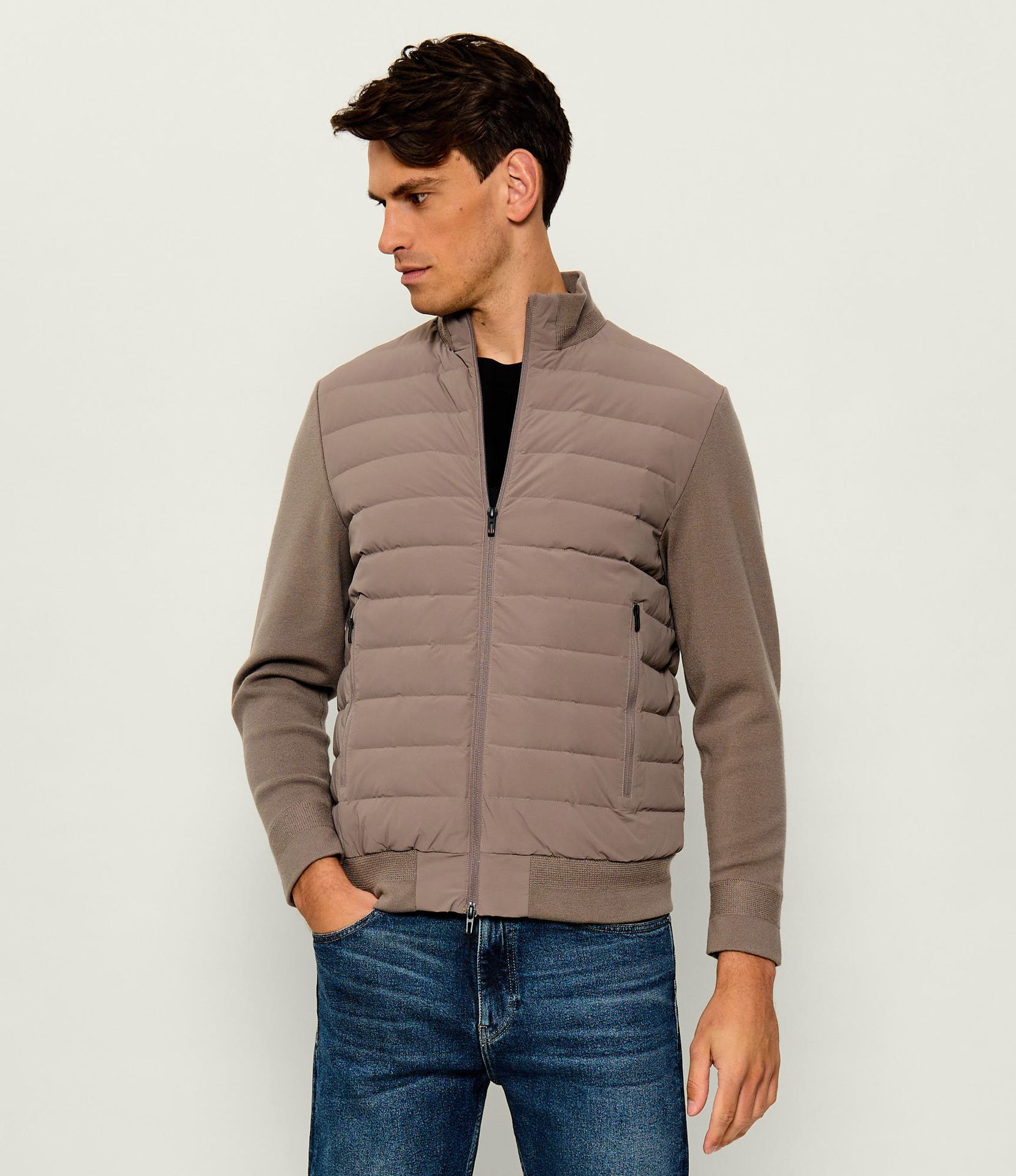 Emporio Armani Puchowa kurtka Regular Fit z dodatkiem wełny