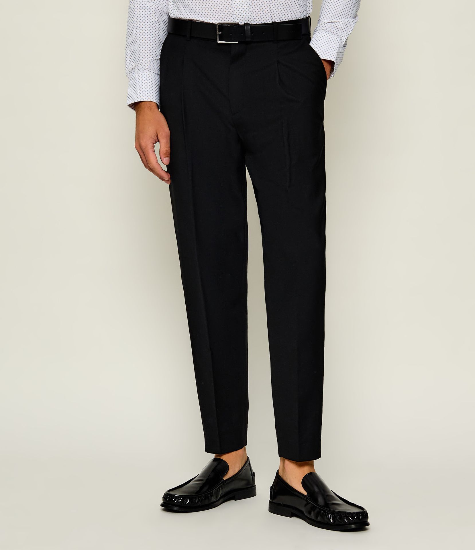 Calvin Klein Wełniane spodnie Slim Fit