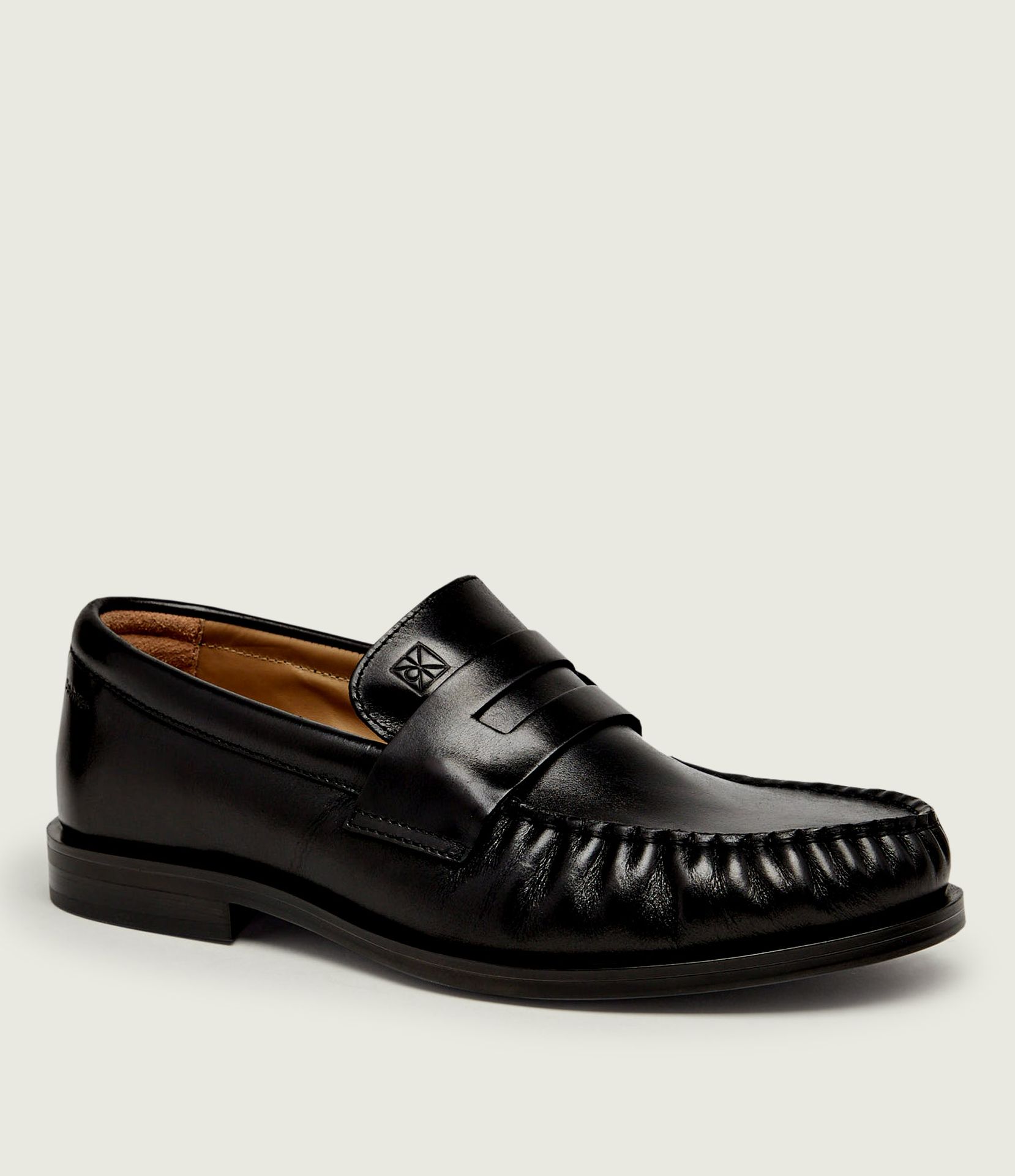 Calvin Klein Skórzane loafersy Ess