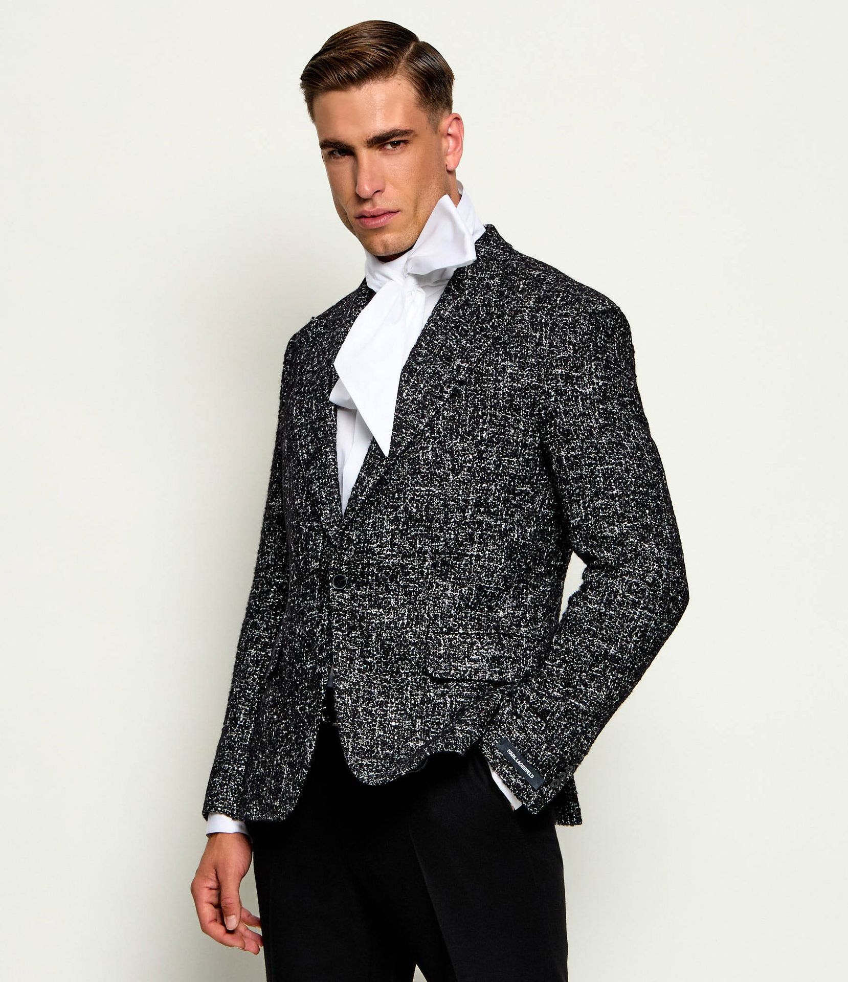 Karl Lagerfeld Marynarka Slim Fit z dodatkiem wełny