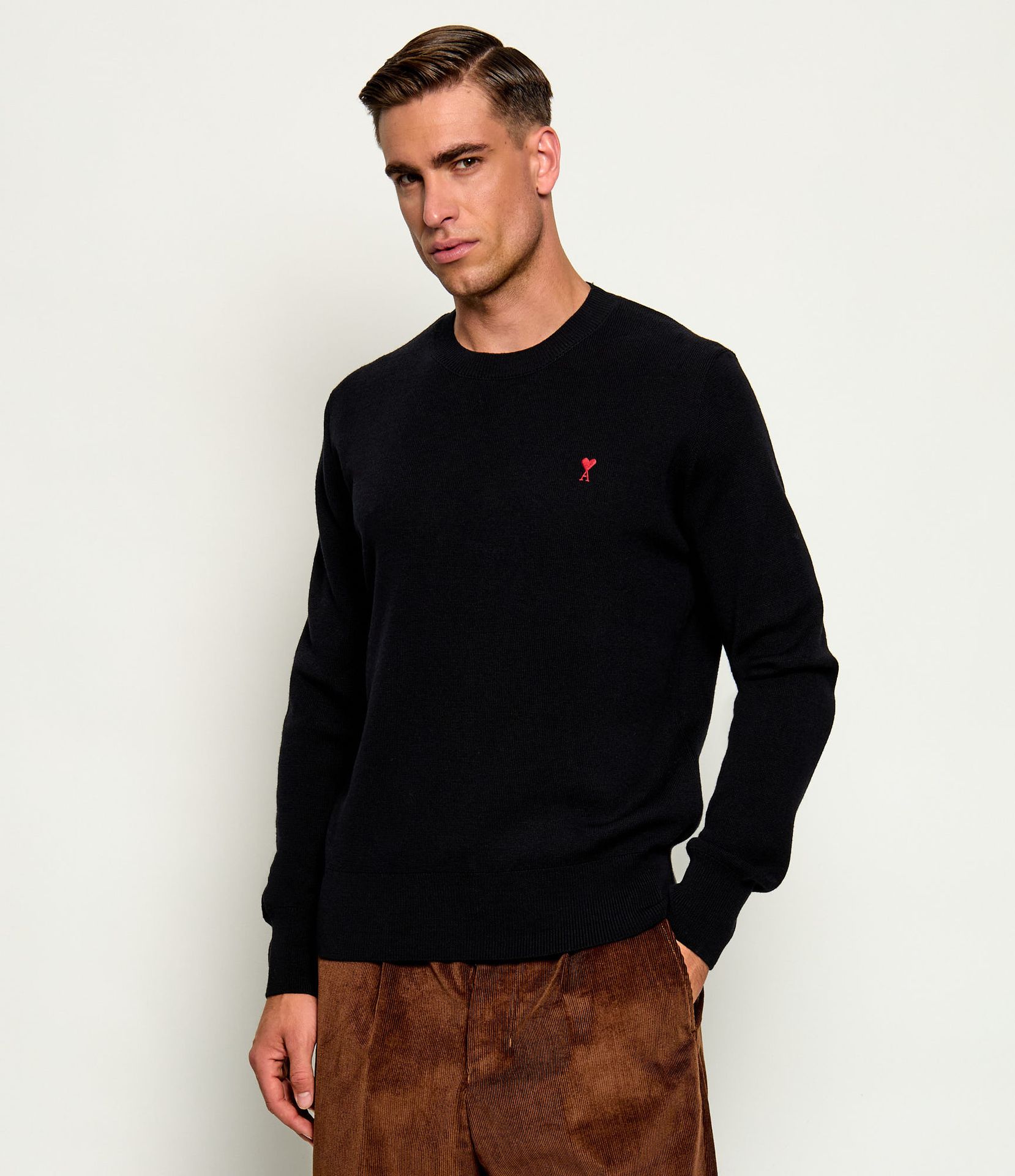 AMI Paris Wełniany sweter Regular Fit