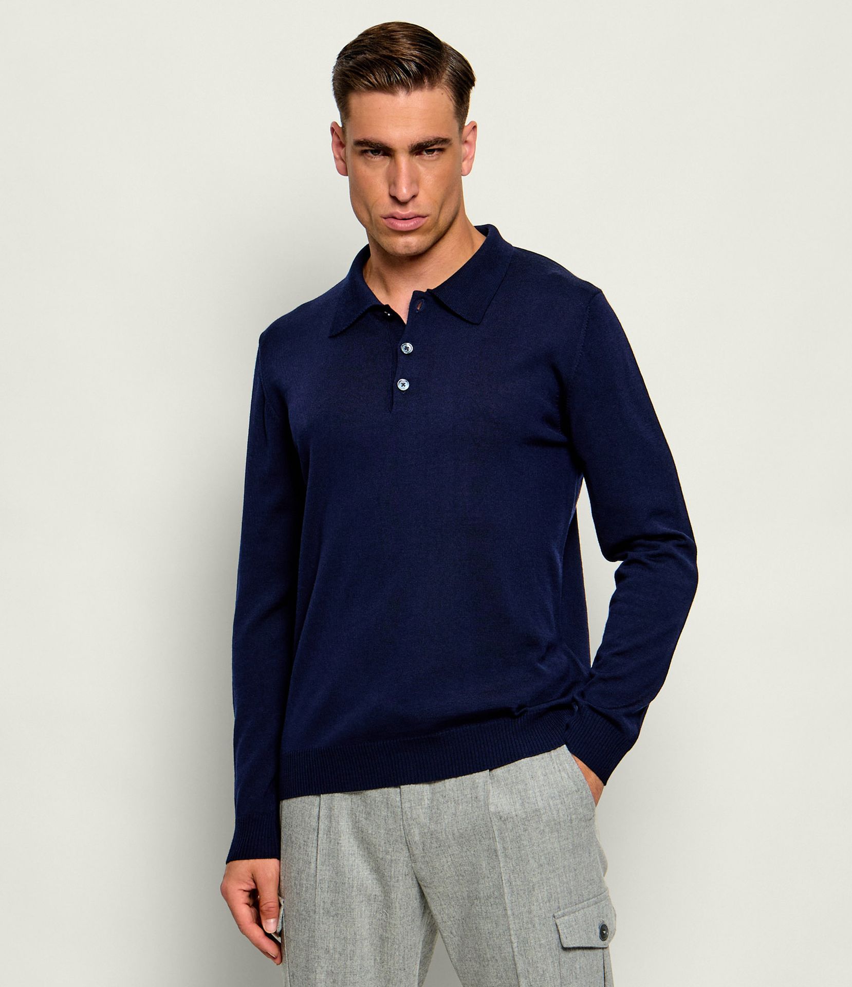 Stenströms Wełniane polo Regular Fit