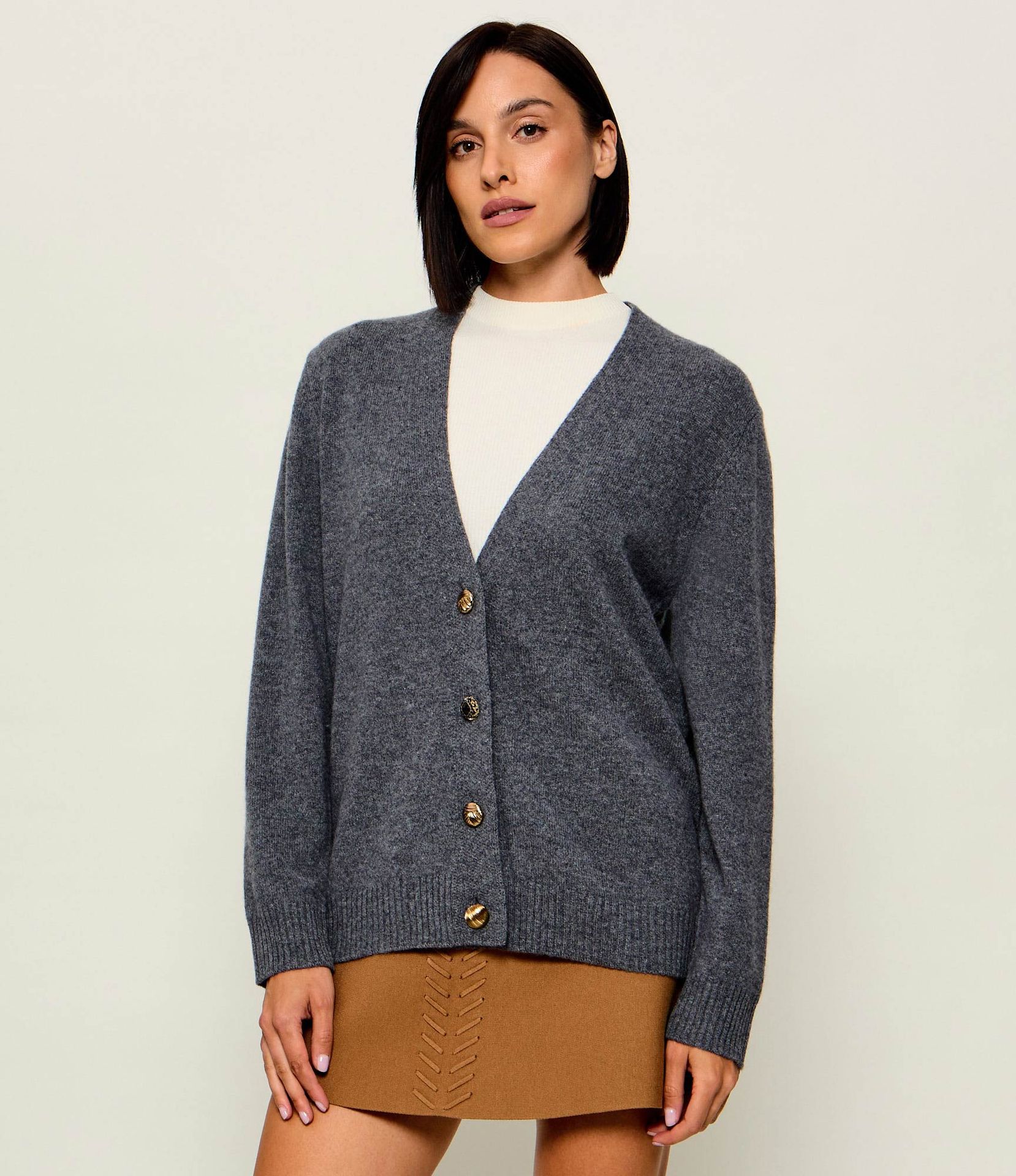 Liu Jo Wełniany kardigan Relaxed fit