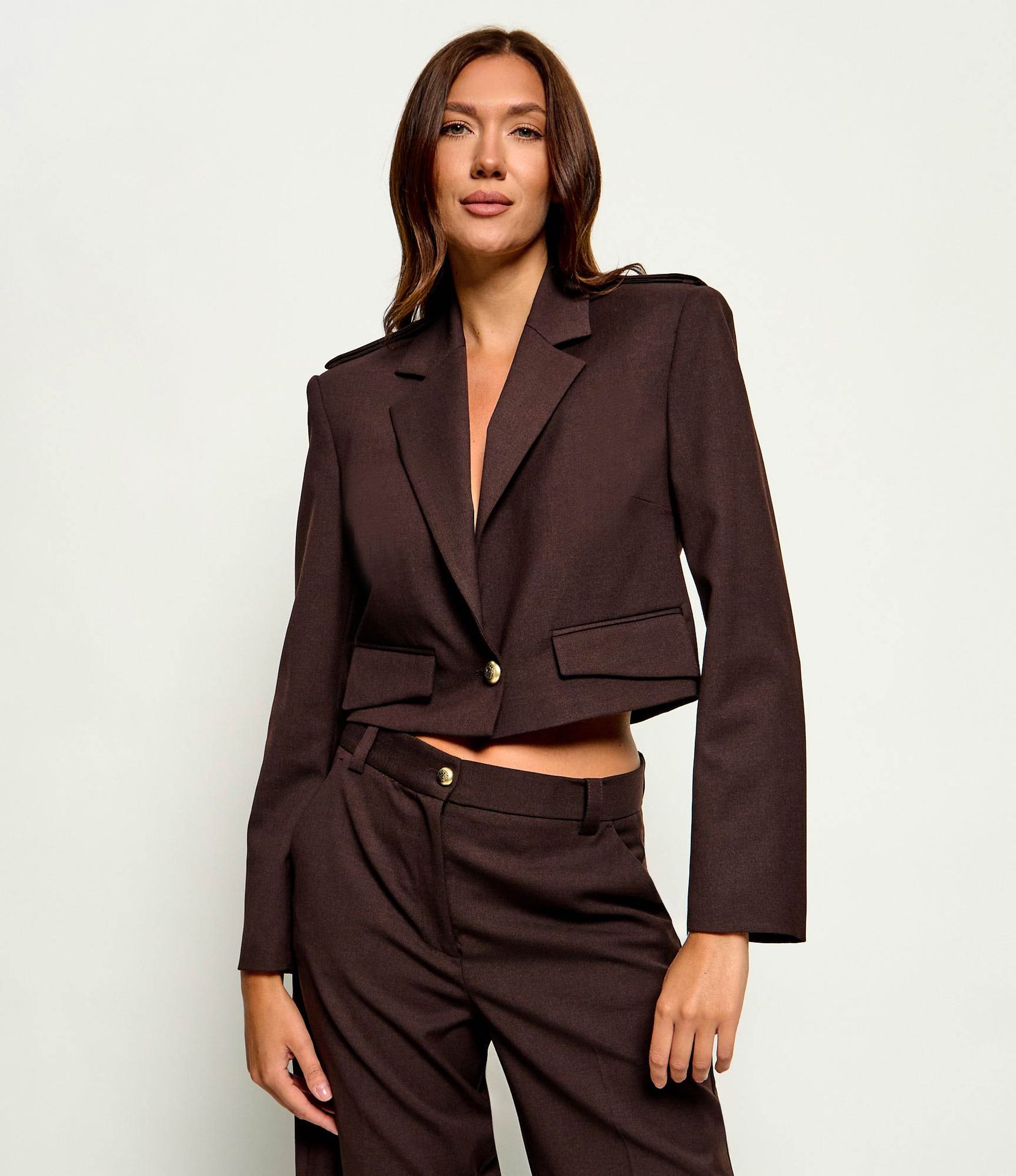 Pinko Żakiet Manna Cropped Fit z dodatkiem wełny