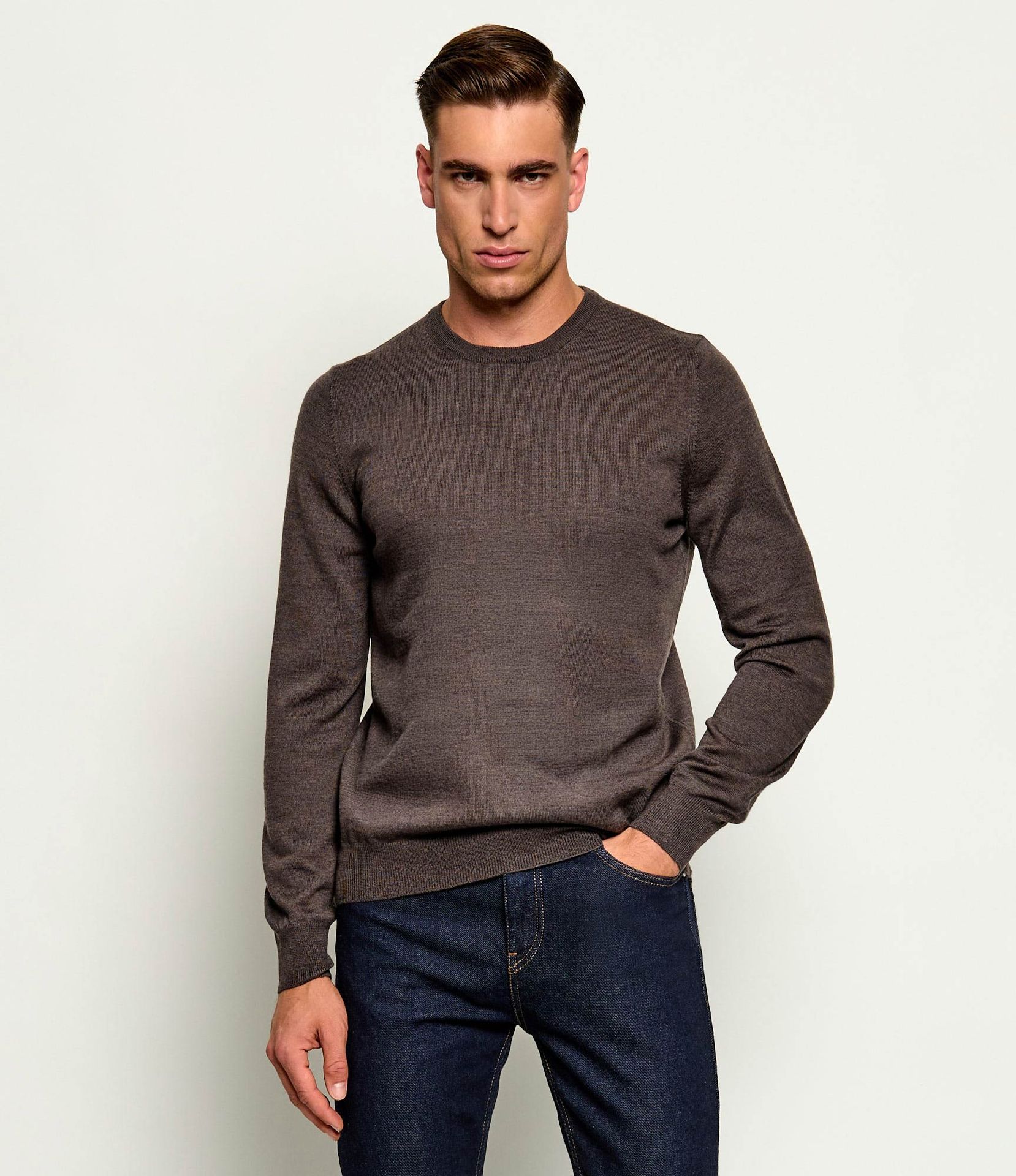 Gran Sasso Wełniany sweter Regular Fit