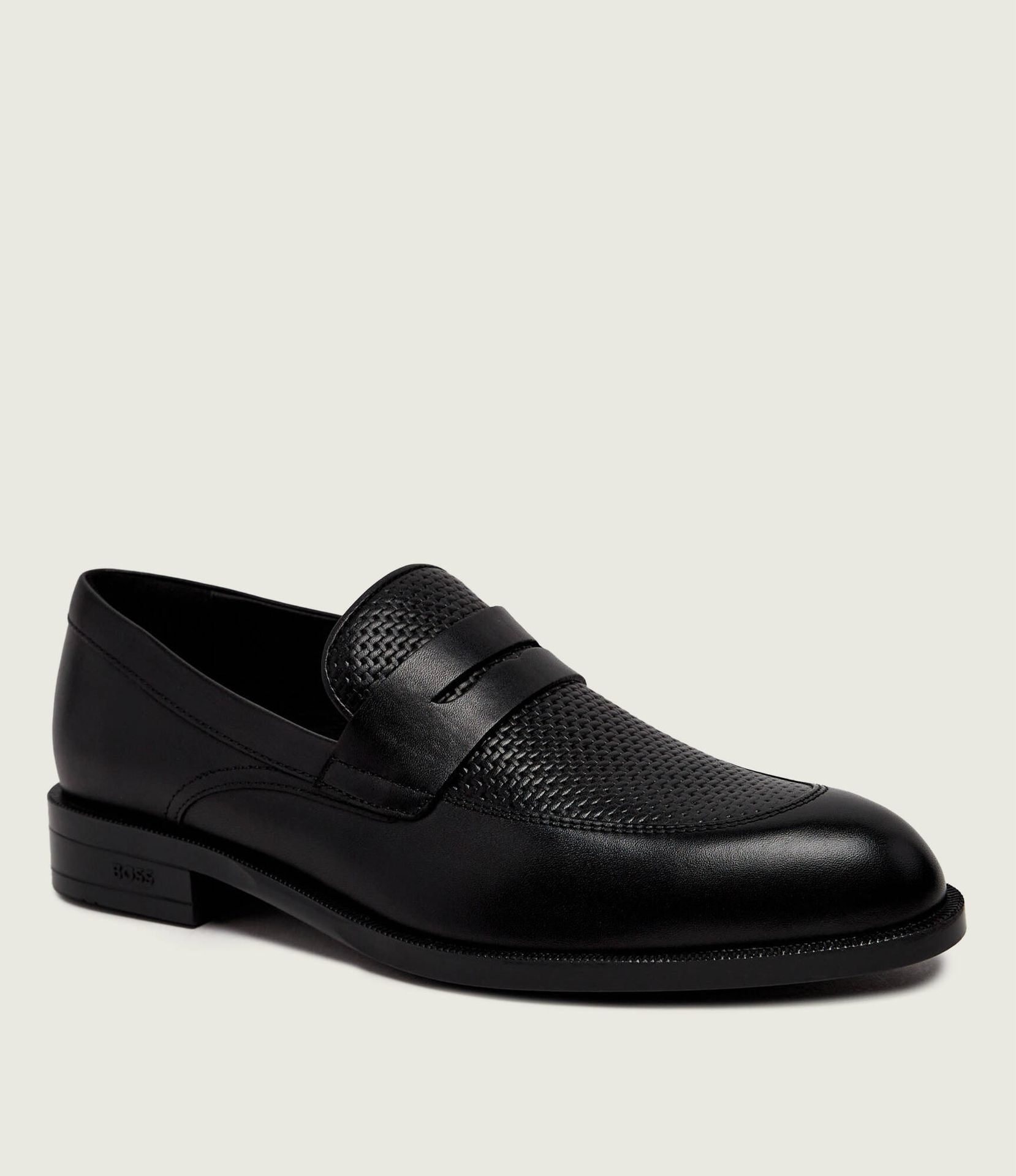 BOSS BLACK Skórzane loafersy Tayil_Loaf_buwvpe