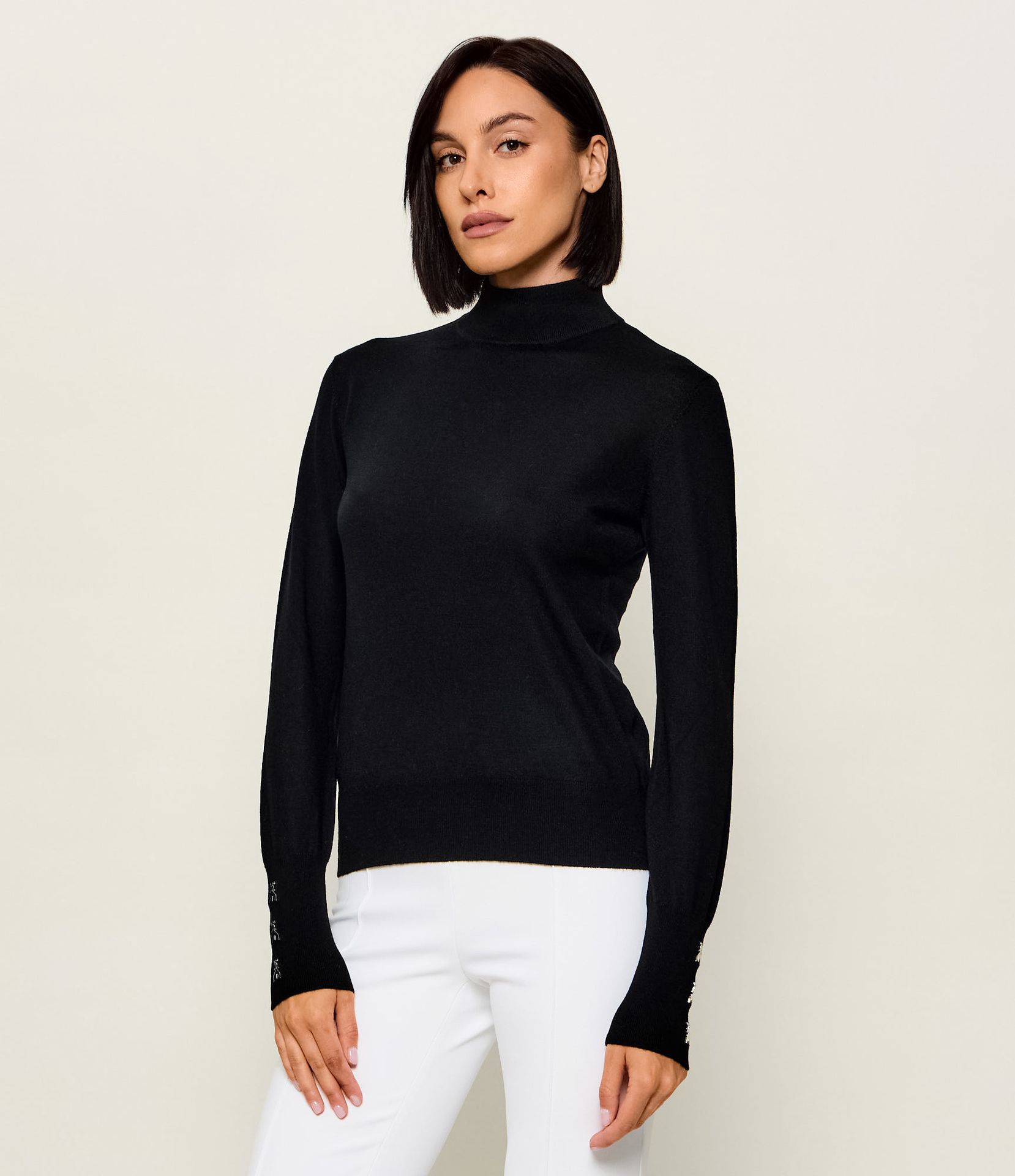 Patrizia Pepe Wełniany golf Slim Fit