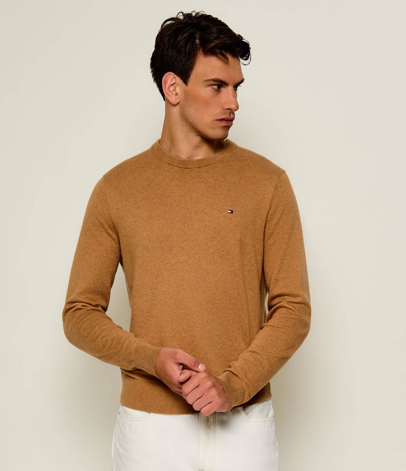 Tommy Hilfiger Sweter Regular Fit z dodatkiem kaszmiru