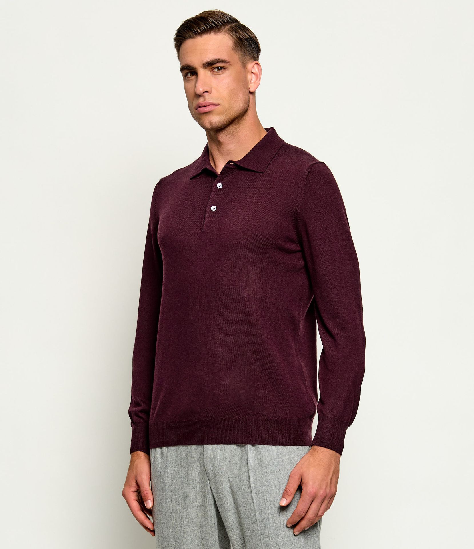 Gran Sasso Wełniane polo Regular Fit
