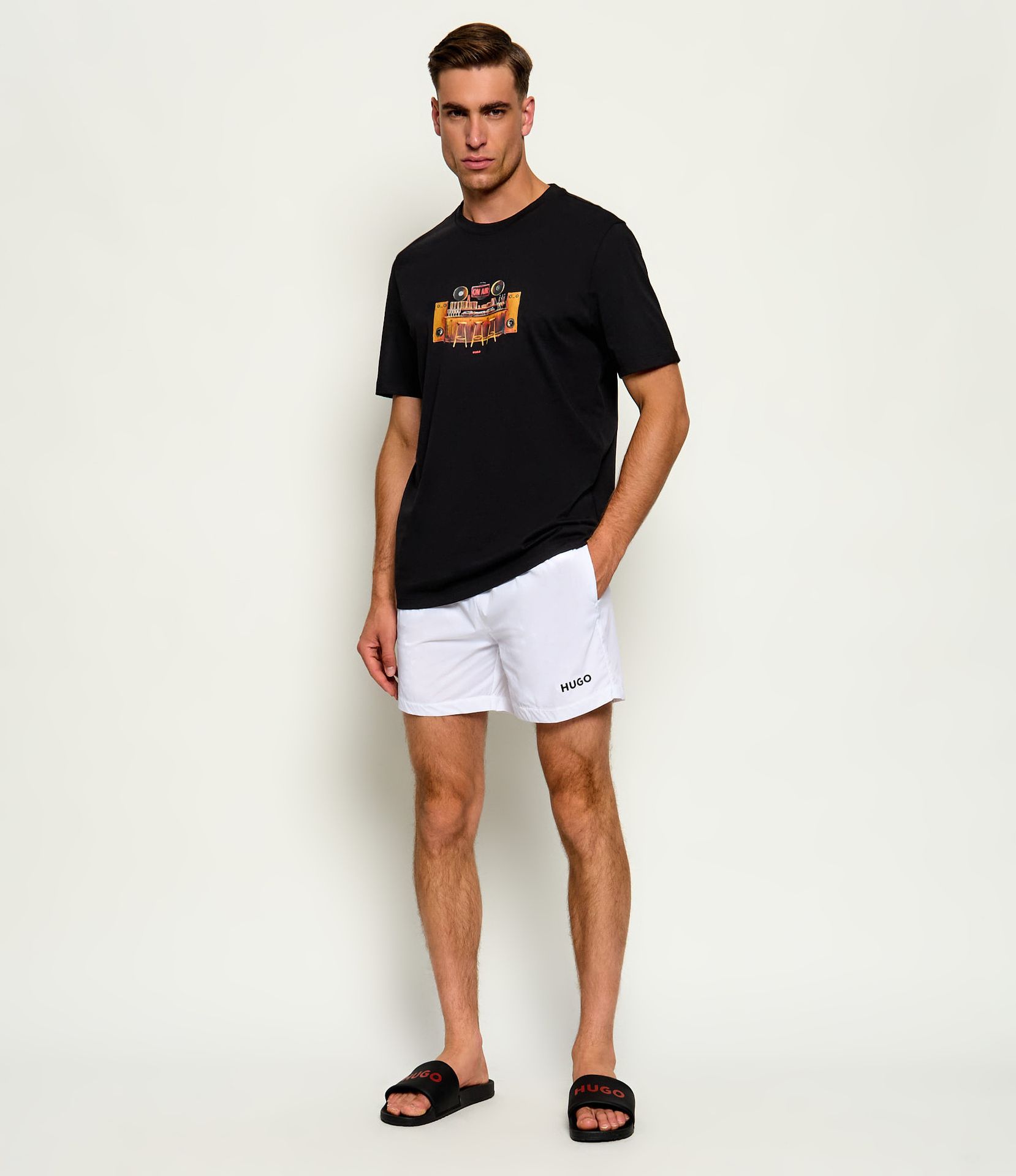 HUGO T-shirt Durectee Regular Fit