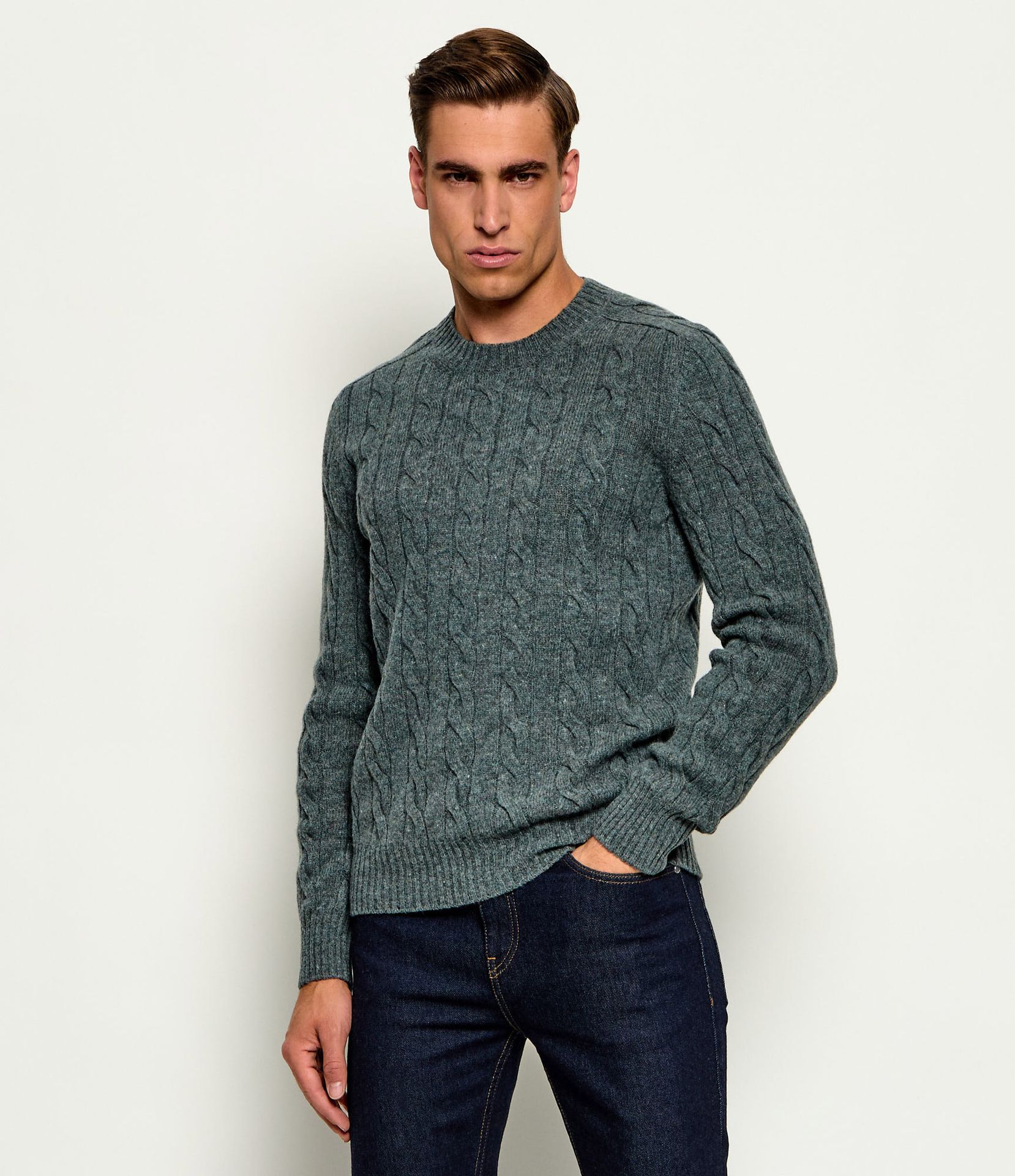 Gran Sasso Wełniany sweter Regular Fit