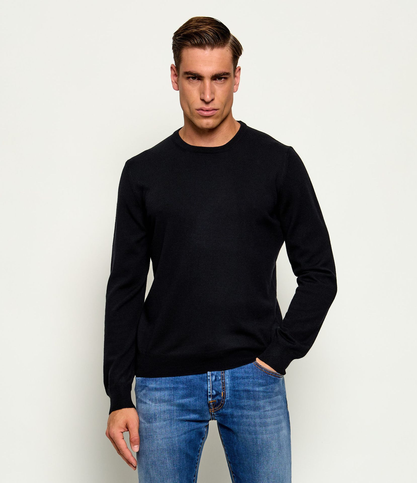 Gran Sasso Wełniany sweter Regular Fit