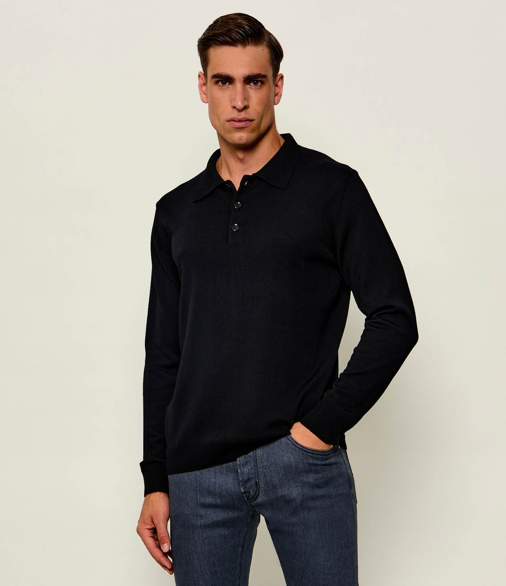 Stenströms Wełniane polo Regular Fit