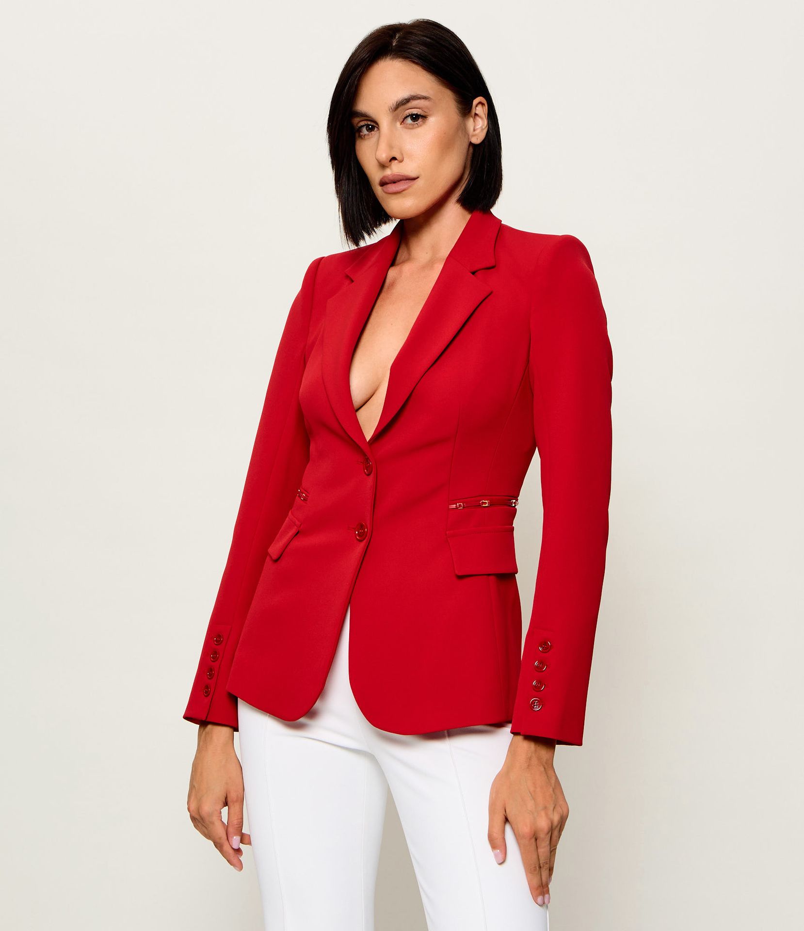 Elisabetta Franchi Żakiet Slim Fit