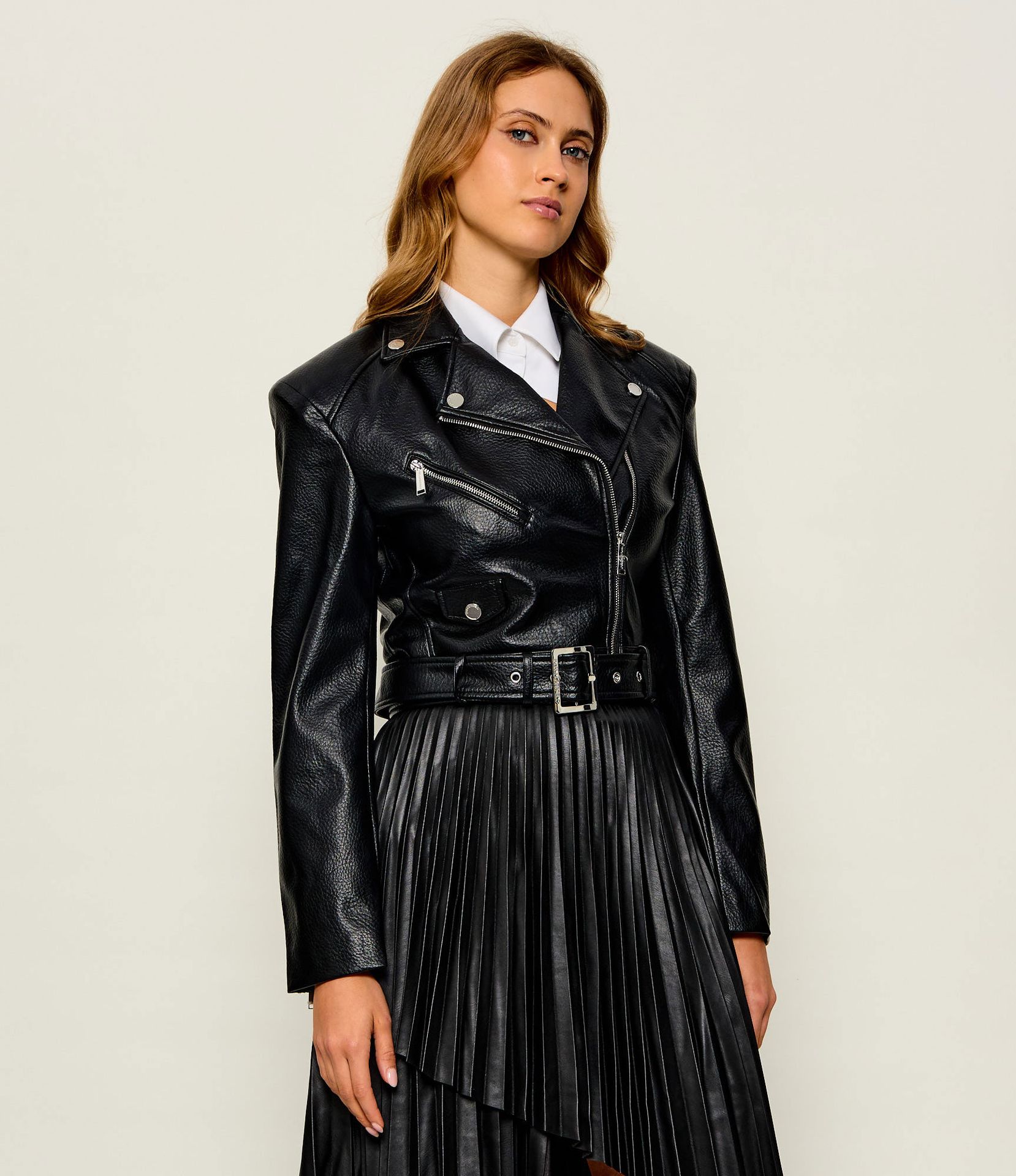 Karl Lagerfeld Ramoneska Biker Cropped Fit