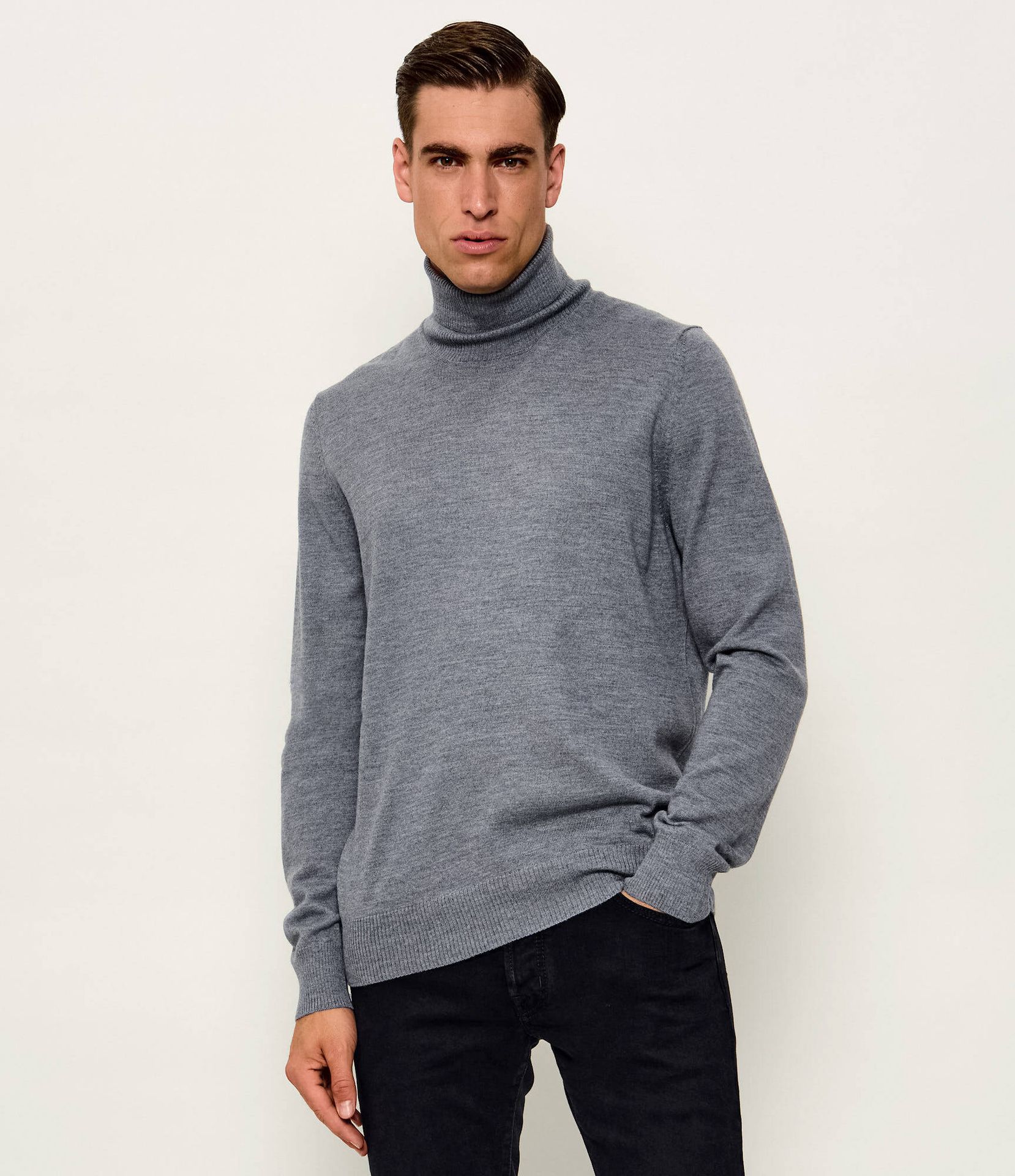 Fay Wełniany golf Dolcevita F.12 Regular Fit
