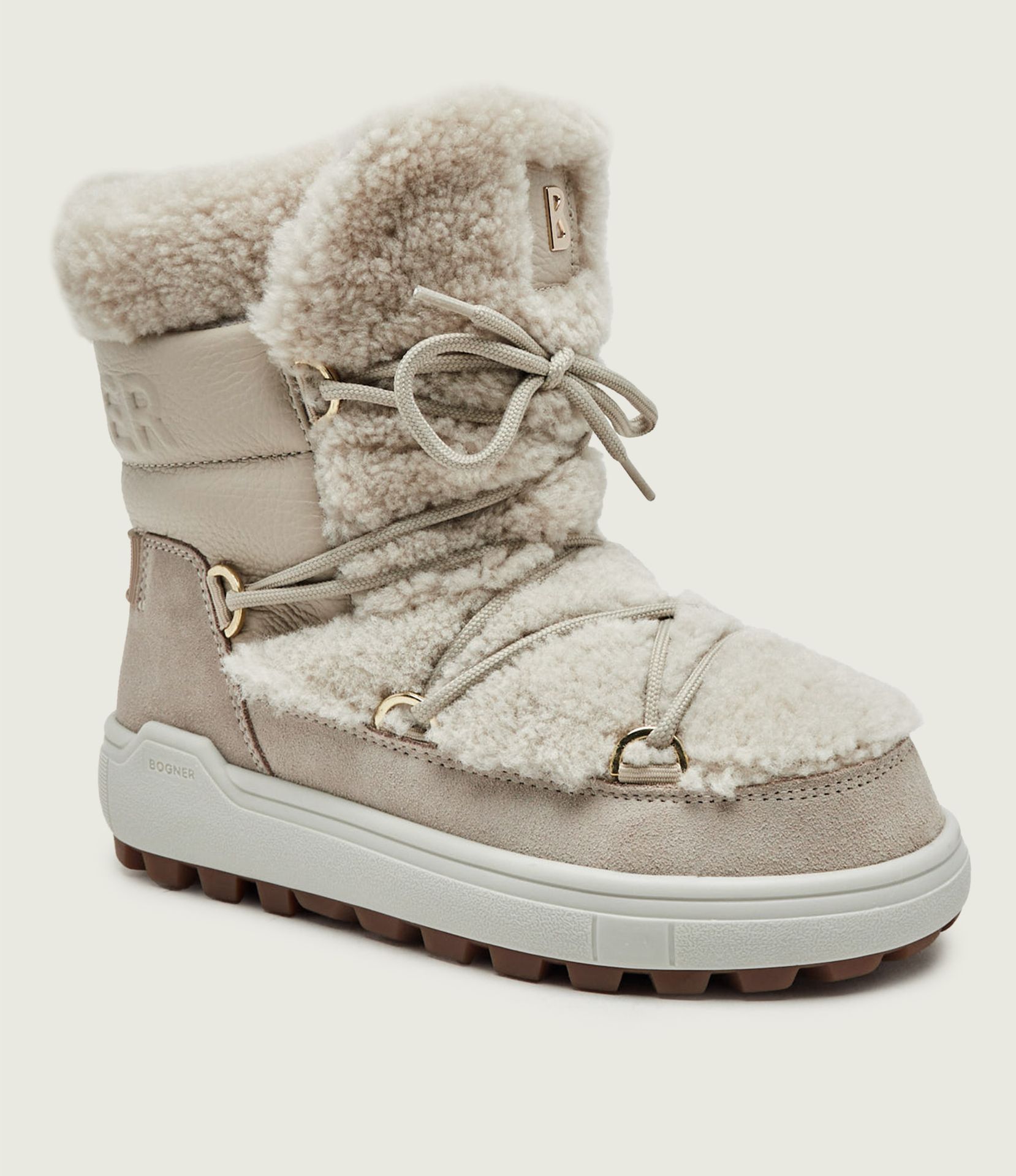 Bogner Śniegowce Chamonix S 10 C shearling zamsz skóra