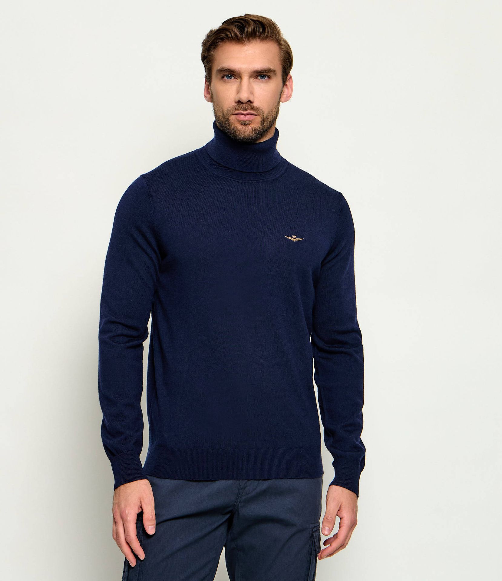 Aeronautica Militare Wełniany golf Regular Fit