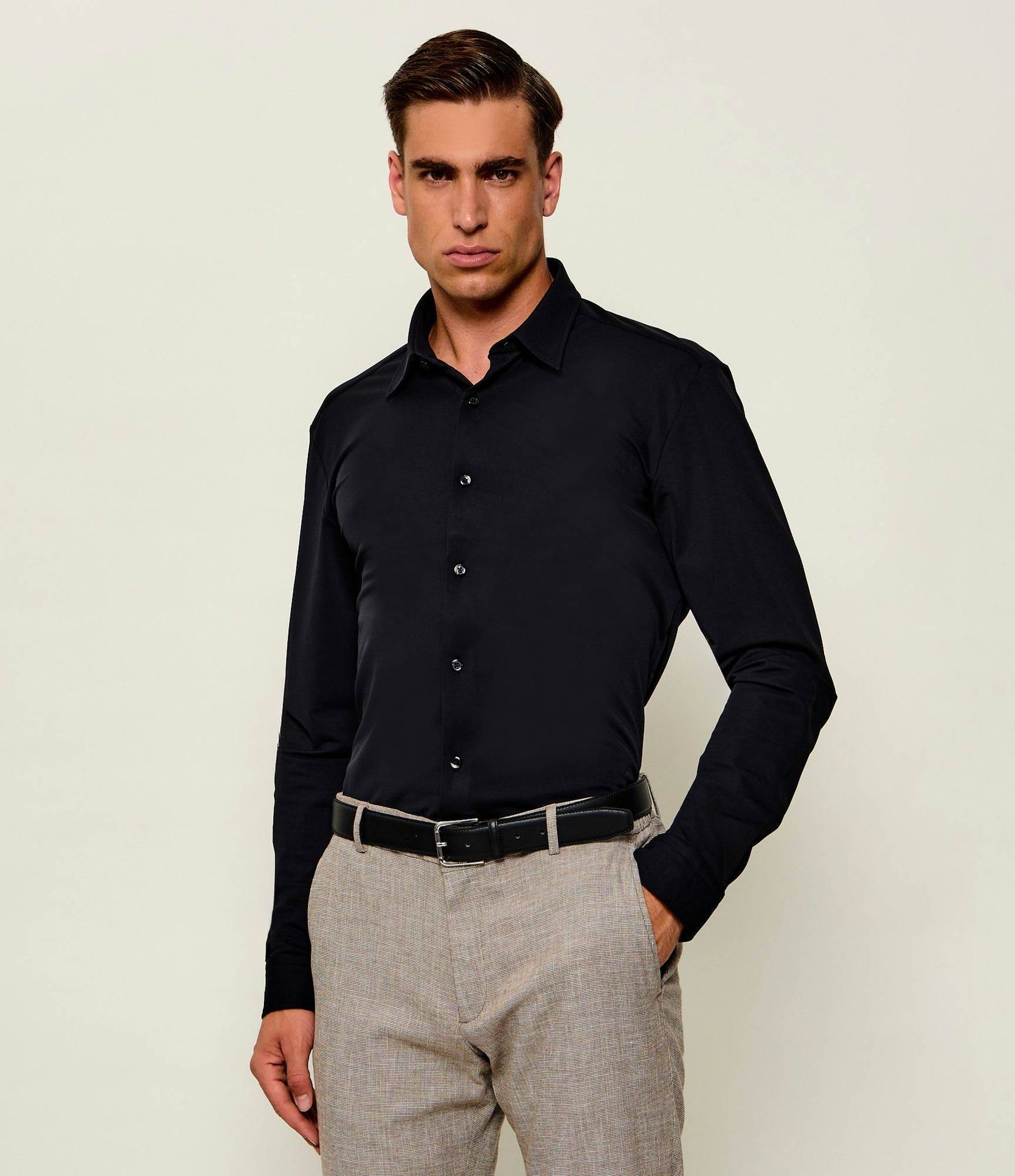 BOSS BLACK Koszula P-Roan-kent-C1-233 Slim Fit stretch