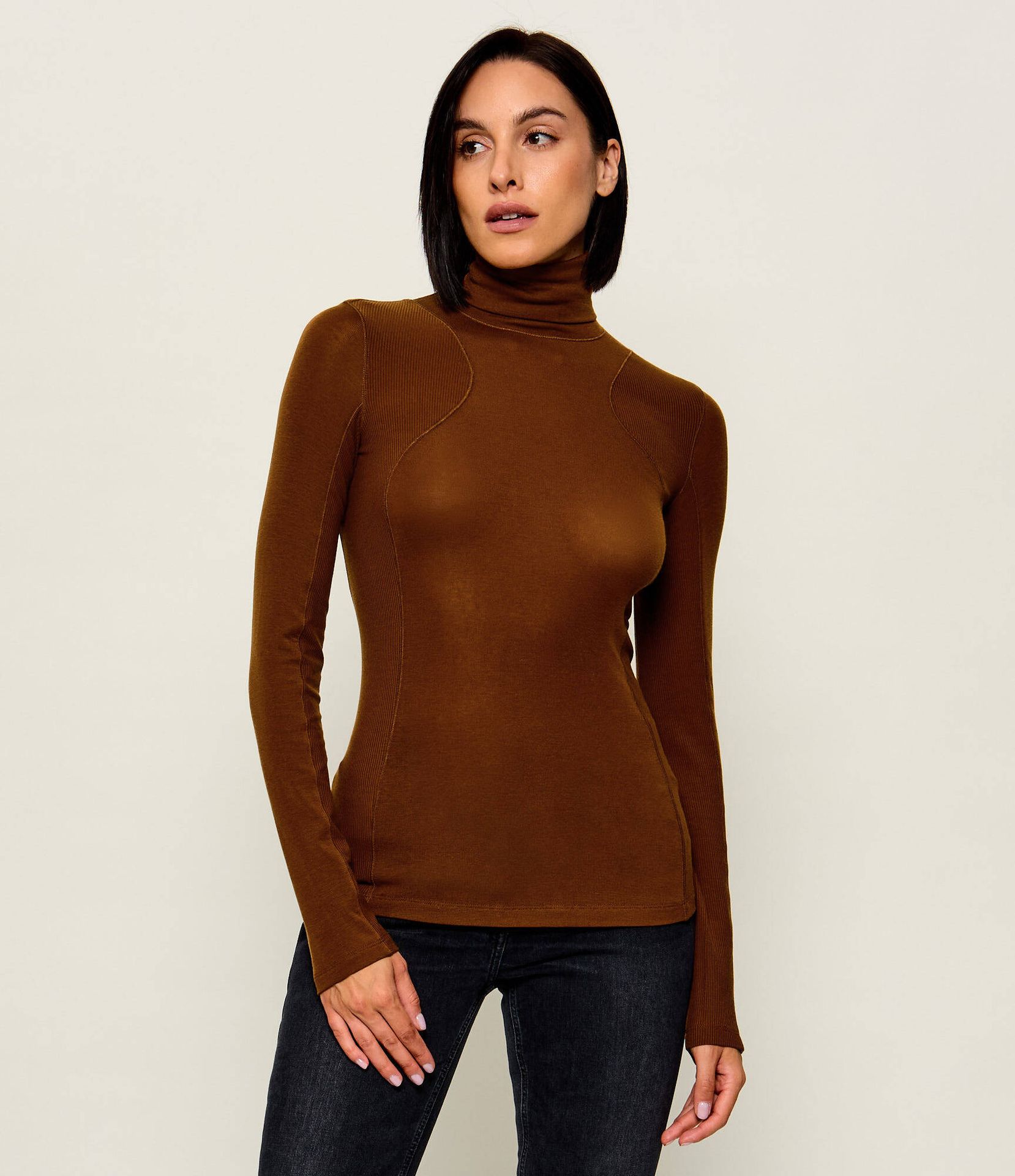 Elisabetta Franchi Golf Slim Fit z dodatkiem wełny