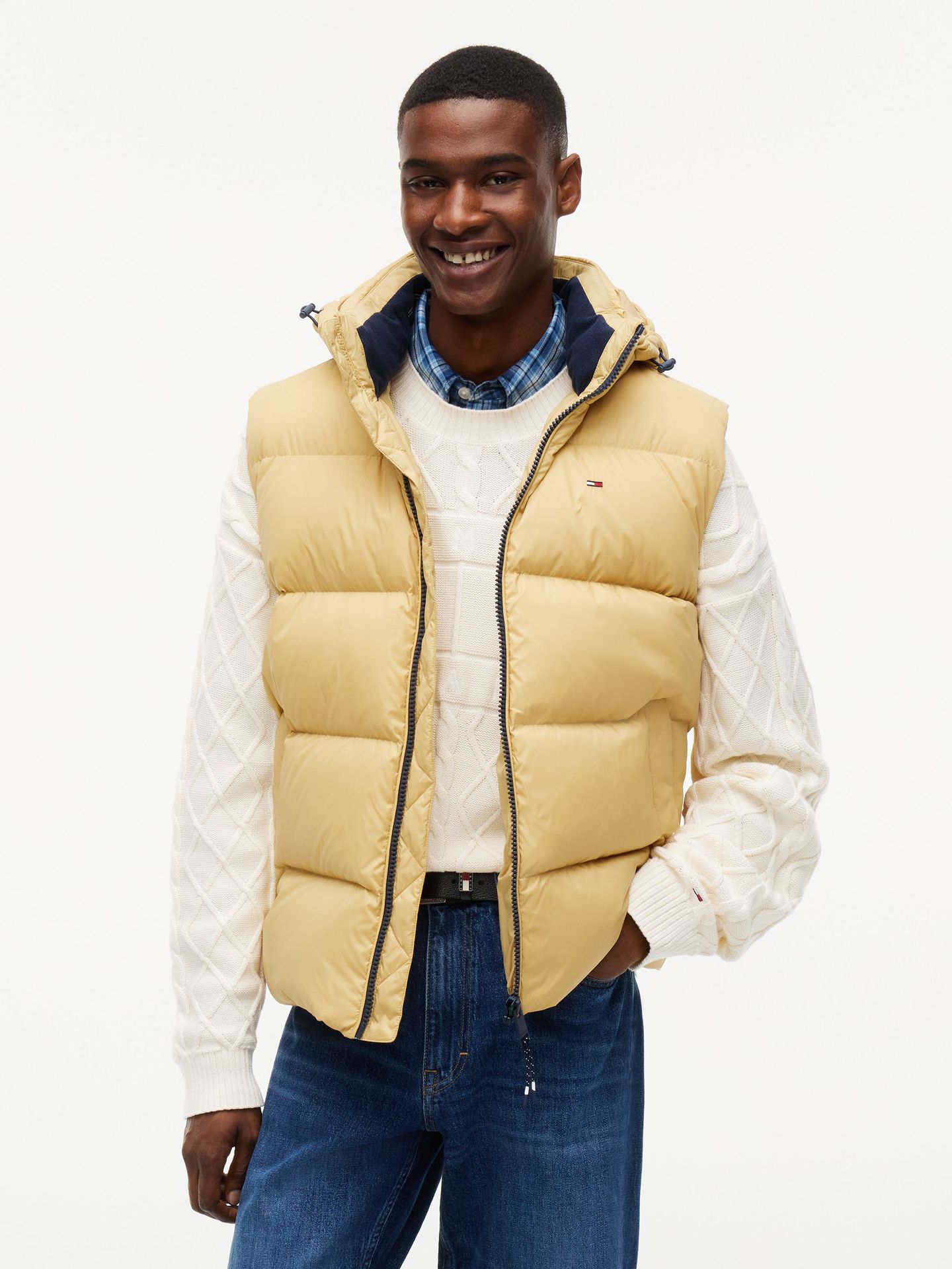 Tommy Jeans Puchowy bezrękawnik Regular Fit