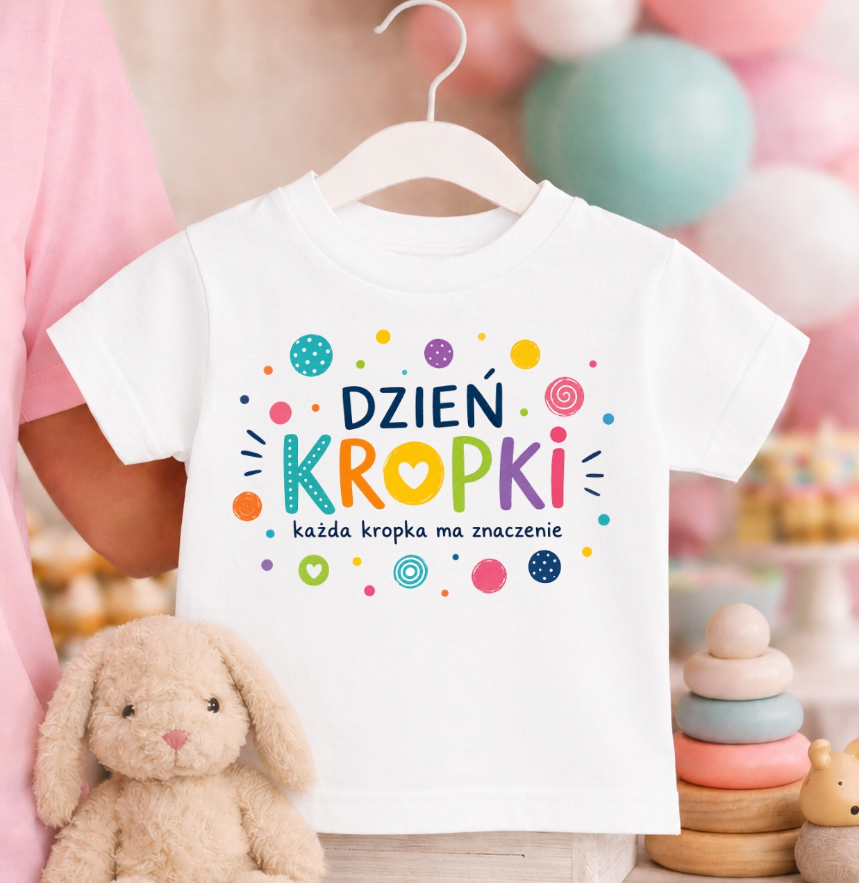 Koszulka w kropki dzień kropki