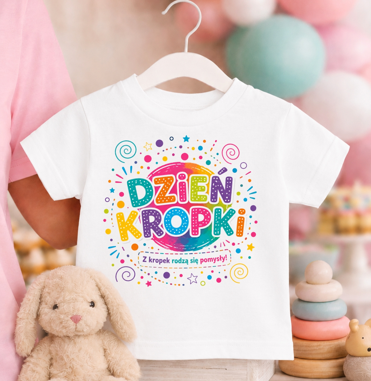 Koszulka w kropki dzień kropki