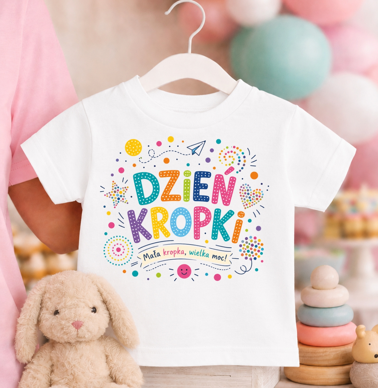 Koszulka w kropki dzień kropki