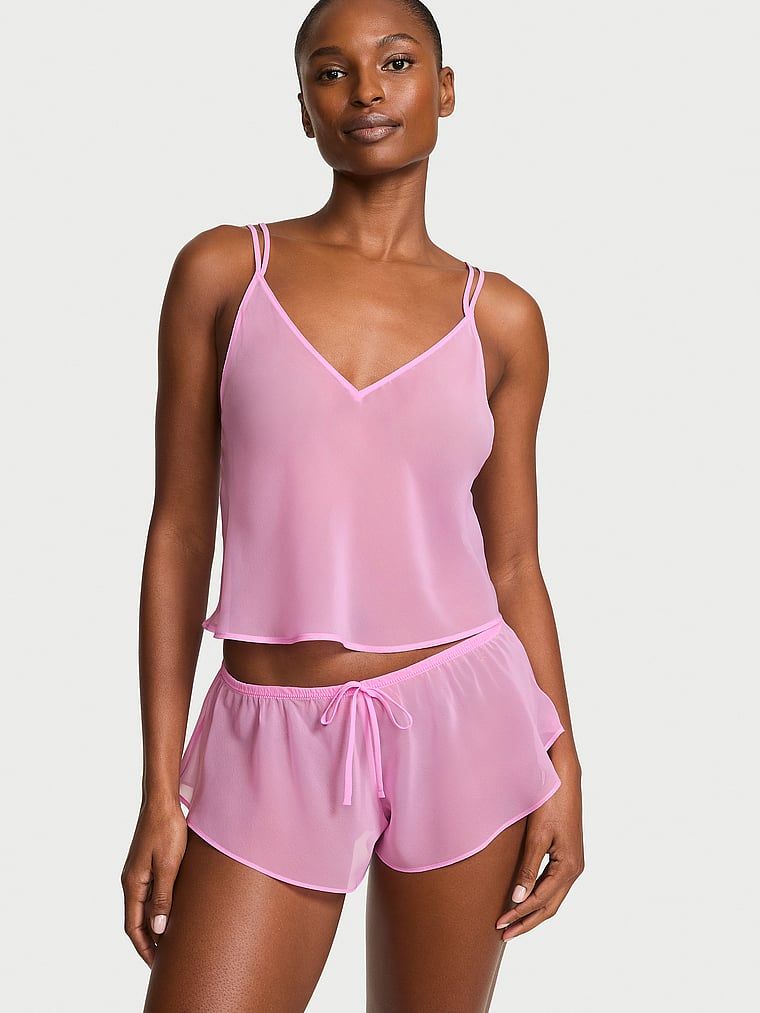 Victoria's Secret Spodenki z szyfonu do spania