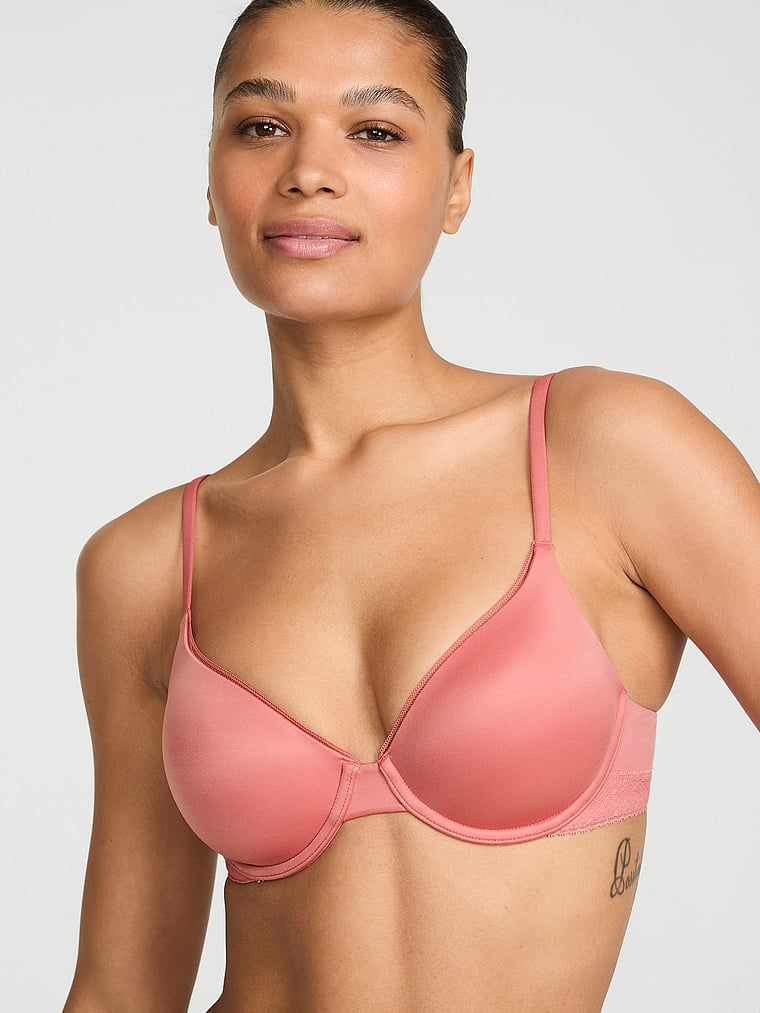 Body by Victoria Biustonosz lekko usztywniany z mocno zabudowanymi miseczkami ze wstawkami z koronki