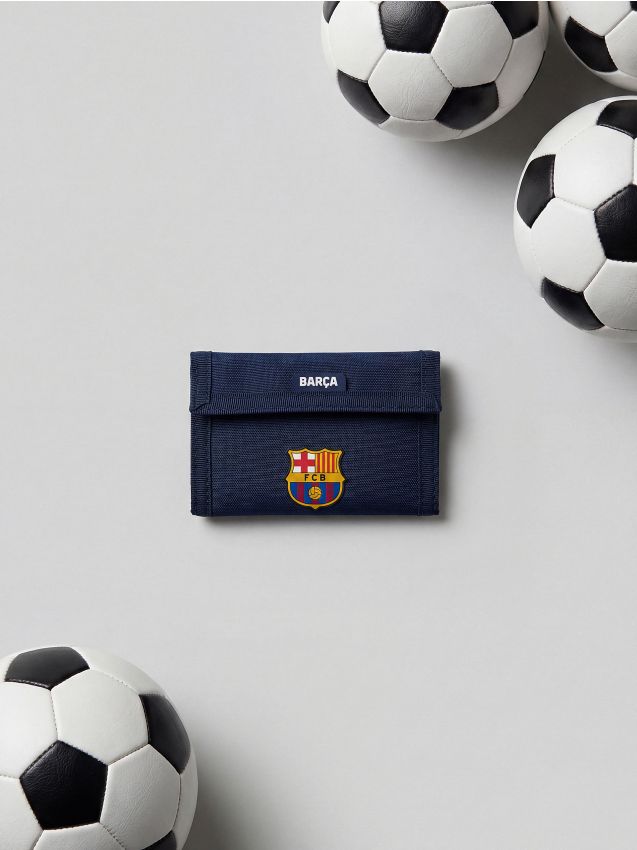Reserved - Portfel FC Barcelona - granatowy