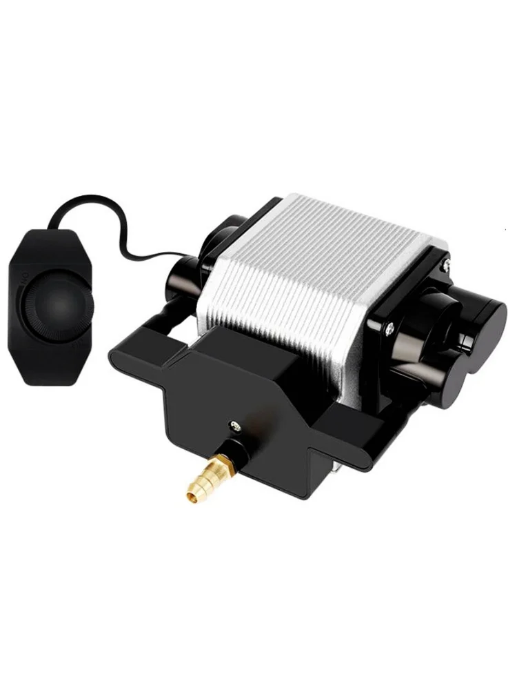Regulowana pompa powietrza AP-50A 25W 54L/MIN, cicha pompa powietrza, kompresor powietrza do maszyn do rzeźbienia, akwariów, basenów.