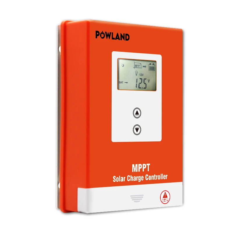 Kontroler Ładowania Solarnego POWLAND MPPT 40A 30A 20A z Wyświetlaczem LCD, Zdalny Monitoring Danych, NOWY MPPT, Ochrona Przed Zwarciem, BEZ VAT, Panel Solarny