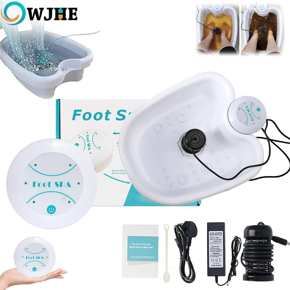 Urządzenie do detoksykacji stóp jonowe z miseczką, masażer do stóp, spa do stóp, jonowa oczyszczająca wanna do stóp, antystresowa aqua footbath, narzędzia do masażu spa.