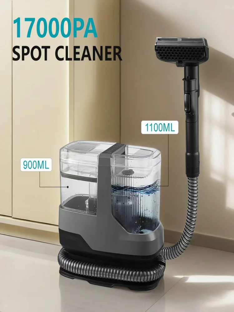 OWJHE 1200W Odkurzacz do dywanów z funkcją grzania 60 ° C Deep Clean Pet Stains 17kPa Mocne ssanie 4M Długi przewód zasilający Zbiornik o pojemności 1100ML