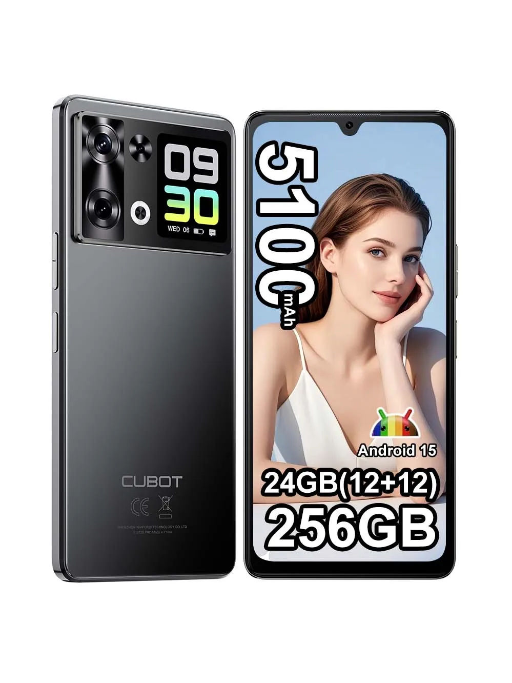 Smartfon Cubot P90 Android 15 24(12+12)GB + 256GB 6.88