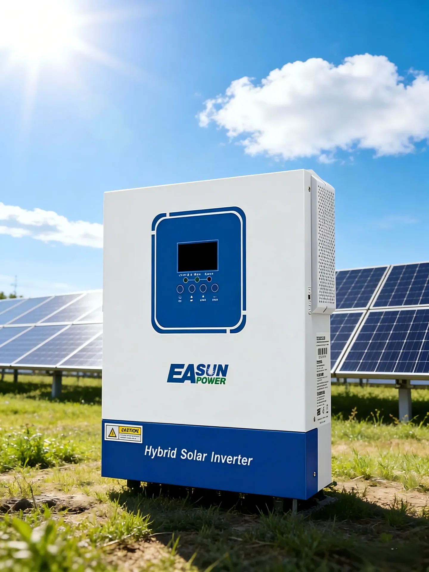 EASUN POWER 4KW Hybrydowy Inwerter Solarny 24V 220V 100A MPPT Ładowarka Solarna Off Grid Czysta Sinusoida Inversor z WIFI MAGAZYN UE