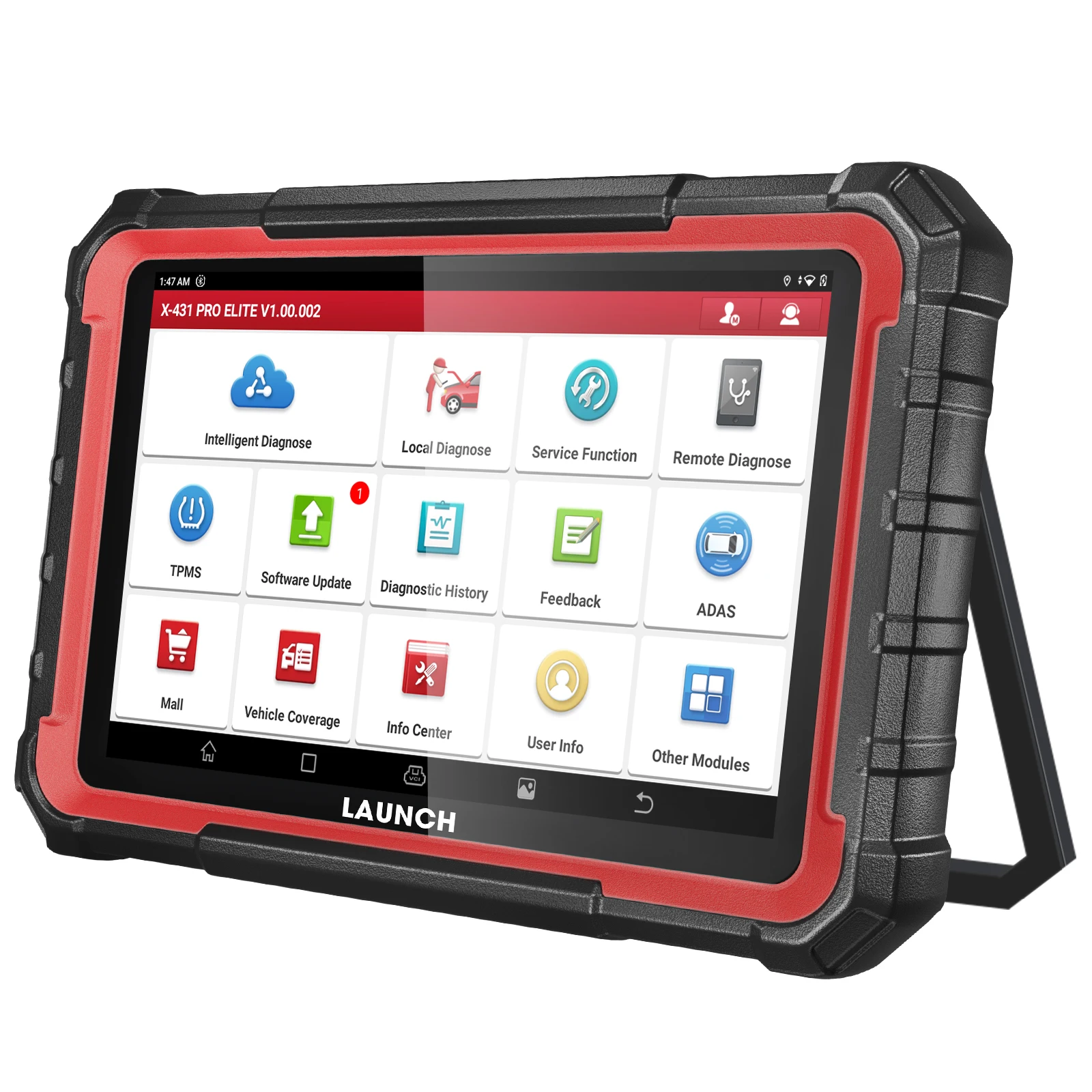 Urządzenie diagnostyczne Launch X431 PRO Elite z funkcją dwukierunkowego skanowania, ponad 38 usług resetujących, kodowanie ECU, diagnostyka systemów All-in-One, obsługa CANFD i DoIP, FCA AutoAuth,