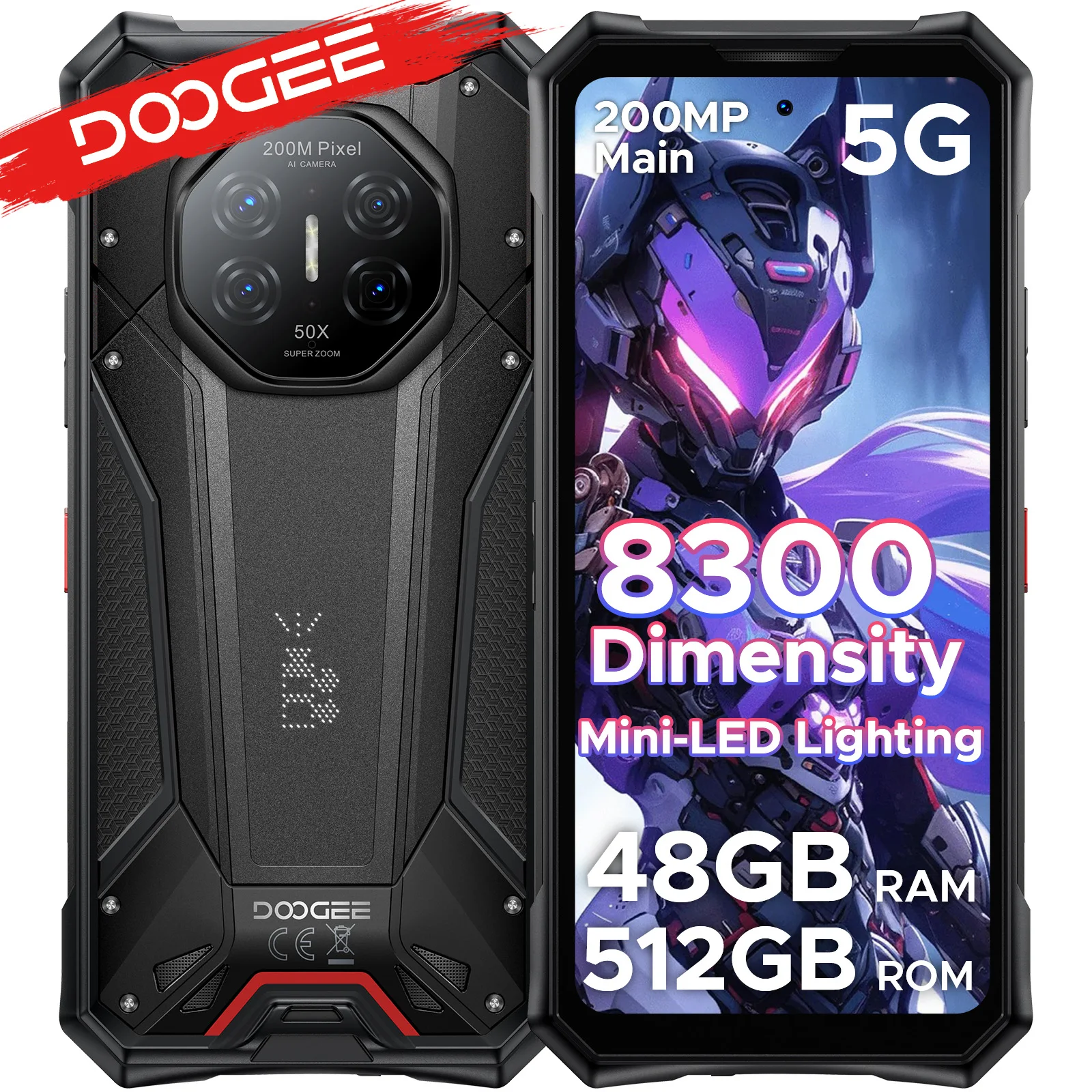 DOOGEE S300 Pro 5G Wytrzymały Telefon 6.78