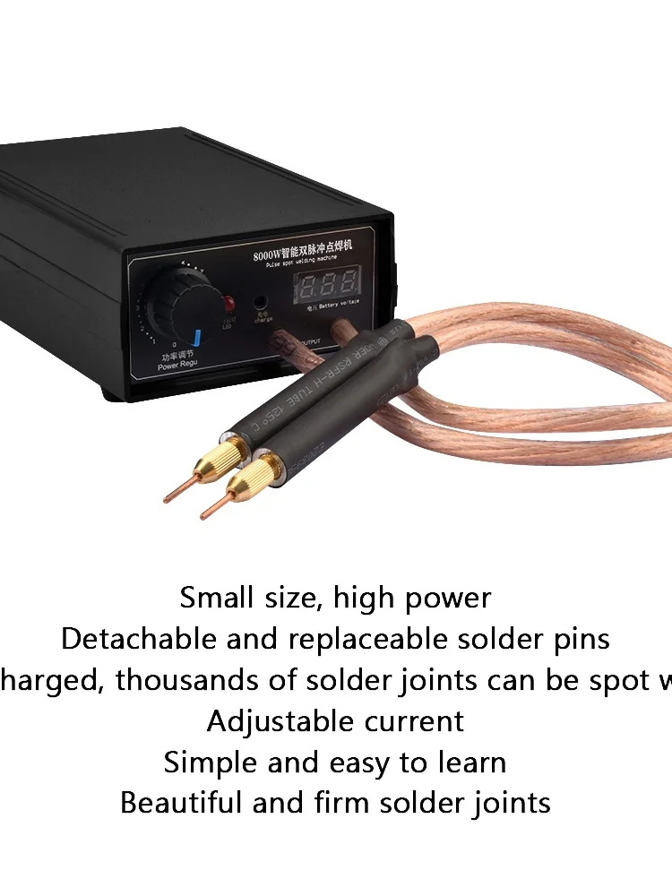 Zestaw Mini Spawarki Punktowej OWJHE 8000W DIY Automat do Spawania Akumulatorów 18650 Przenośna Spawarka Punktowa z Piórem do Taśmy Niklowej 0,3MM