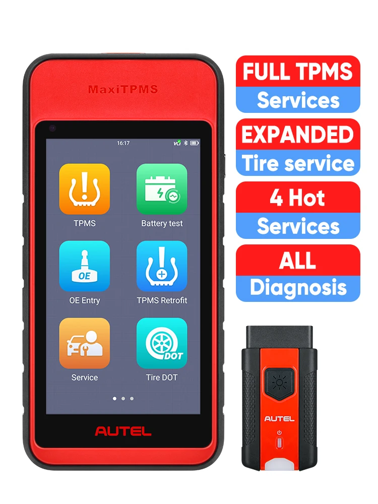 Autel MaxiTPMS ITS600E Narzędzie do naukowania systemu TPMS, Skaner diagnostyczny TPMS ITS600 współpracuje z programowaniem czujników MX, resetem oleju, EPB, BMS, SAS