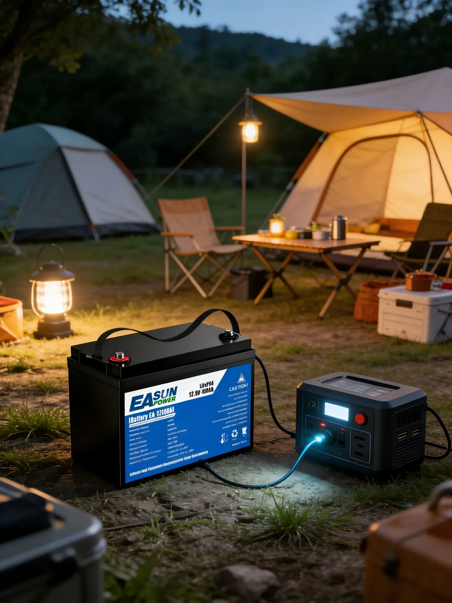 EASUN POWER 12V 24V 100AH 300AH Akumulator LiFePo4 Pakiet Litowy 100A BMS Do RV Inwerter Solarny Akumulator Litowo-Żelazowo-Fosforanowy Bez Podatku