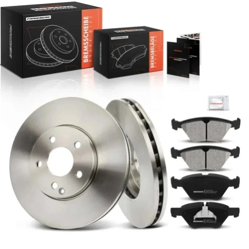 Frankberg 2x Tarcze Hamulcowe 4x Klocki Hamulcowe Przednia Oś Do Mercedes-Benz Klasy E W211 S211 0044200720 A2114211212 A0044200720