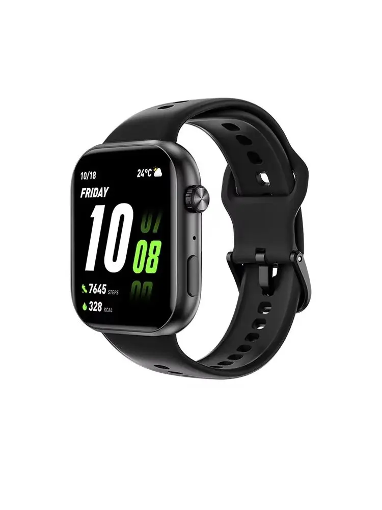 HONOR CHOICE InFoWear Watch 2i, Smartwatch w wersji globalnej, ekran AMOLED 1,85 cala, całodzienny monitoring stanu zdrowia, HONOR CHOICE Watch 2i czarny